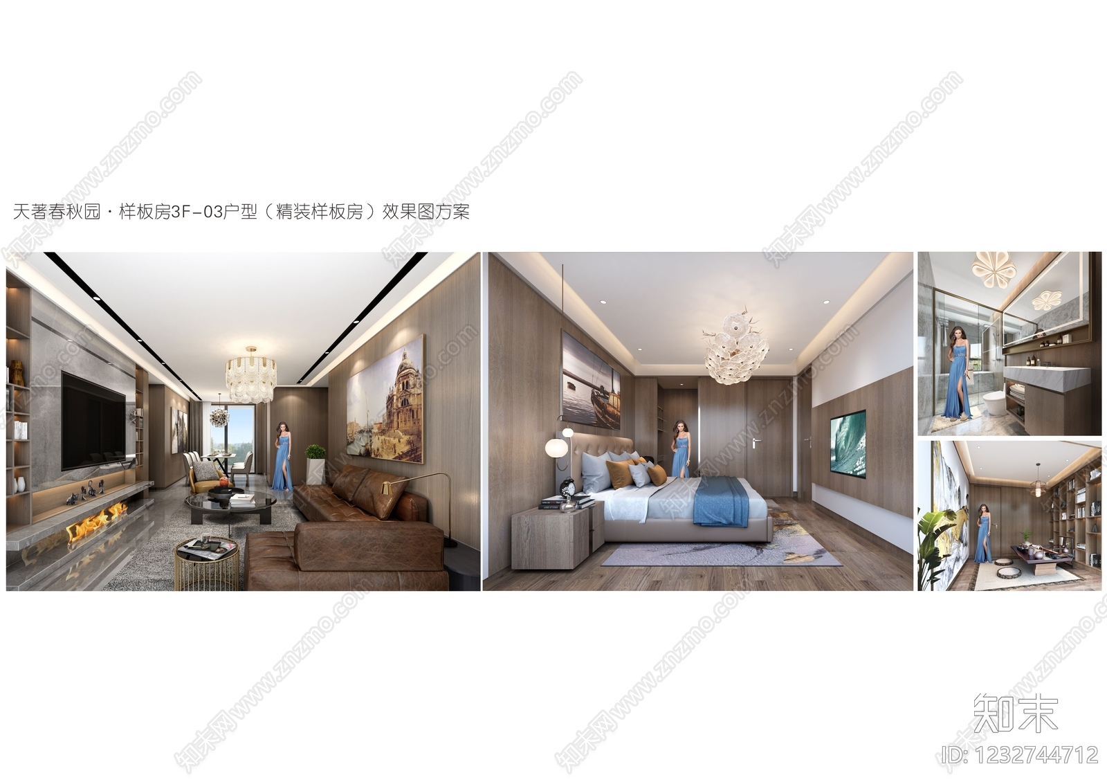 售楼处cad施工图下载【ID:1232744712】