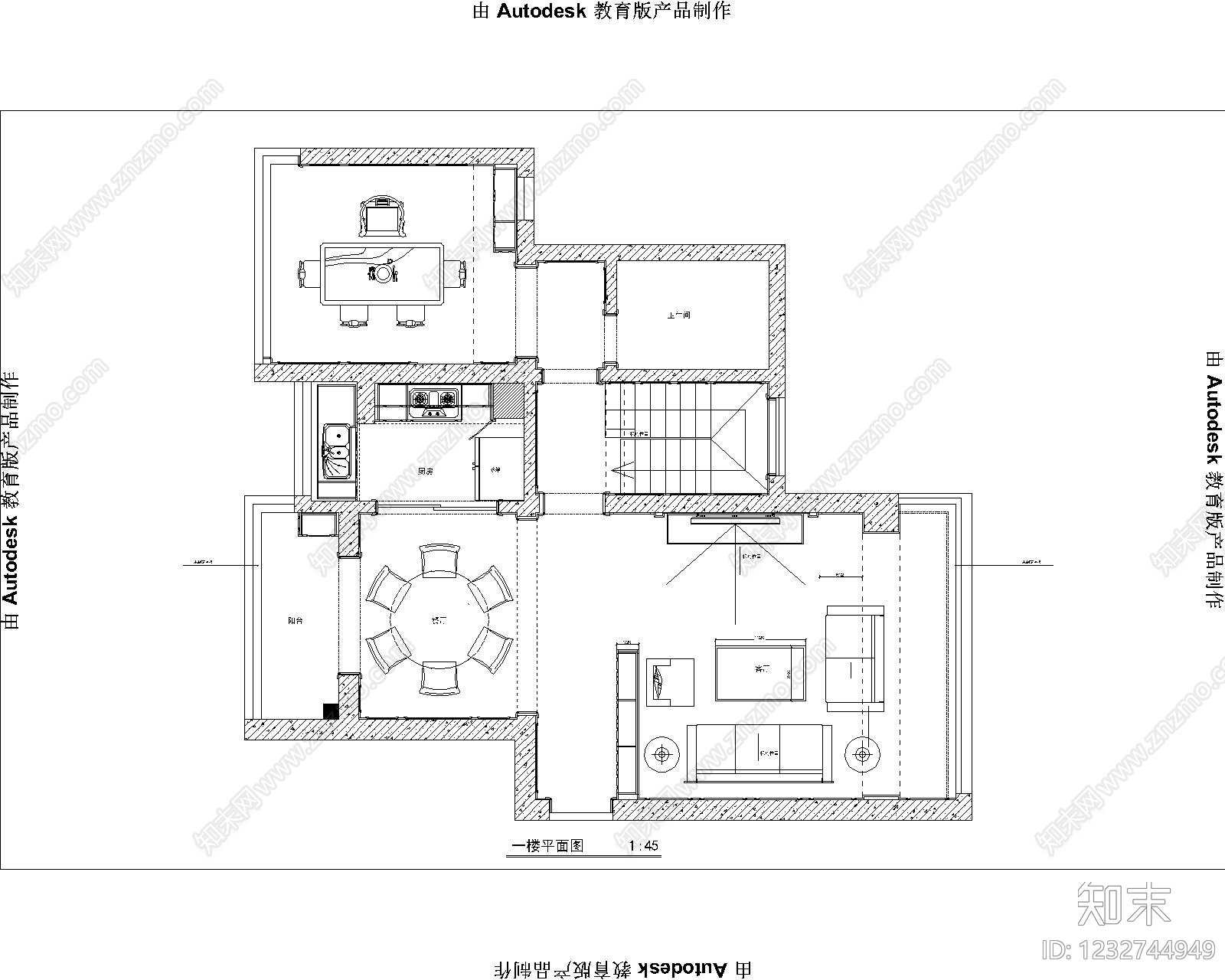 全屋定制cad施工图下载【ID:1232744949】