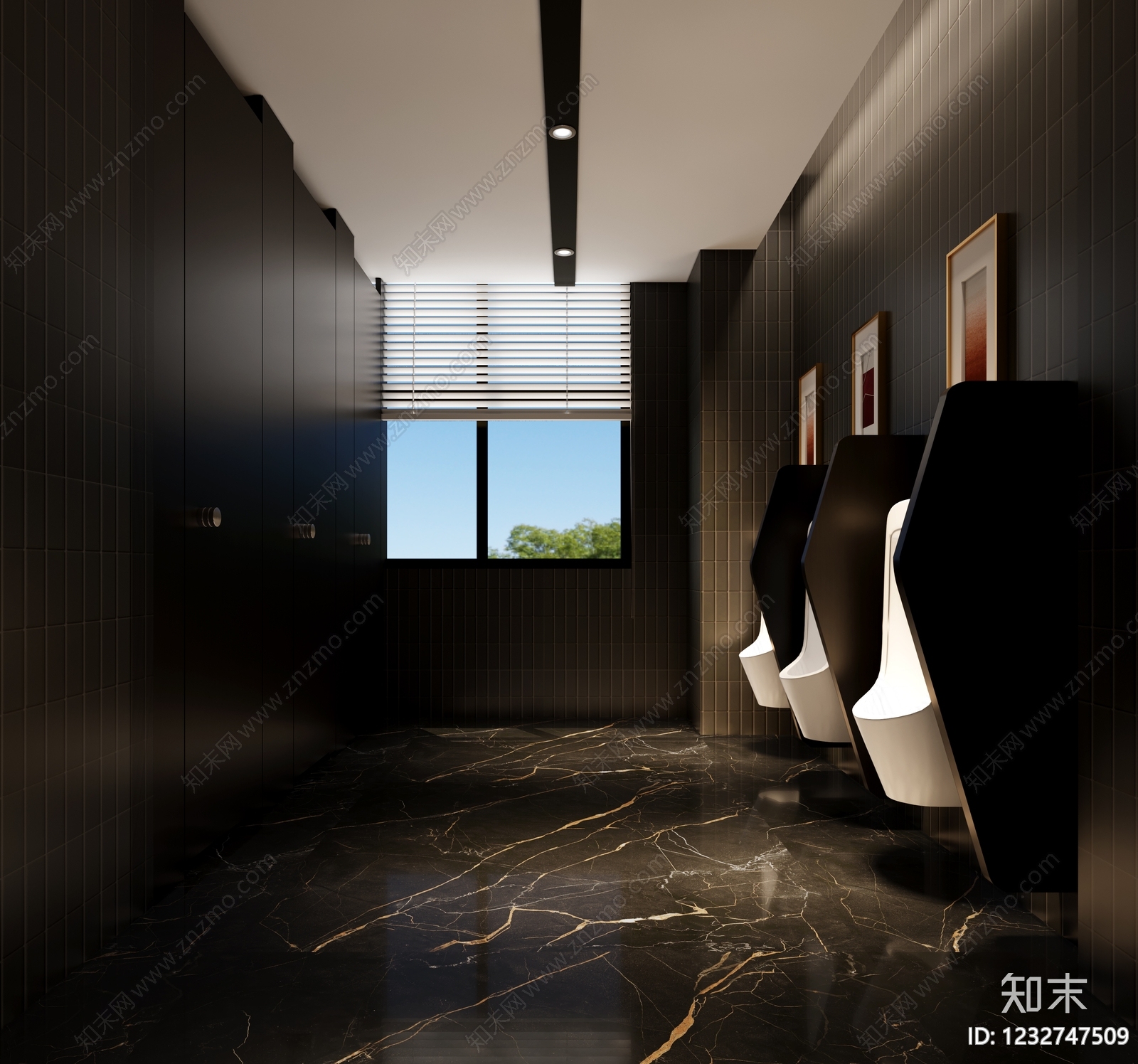 轻奢公共卫生间3D模型下载【ID:1232747509】