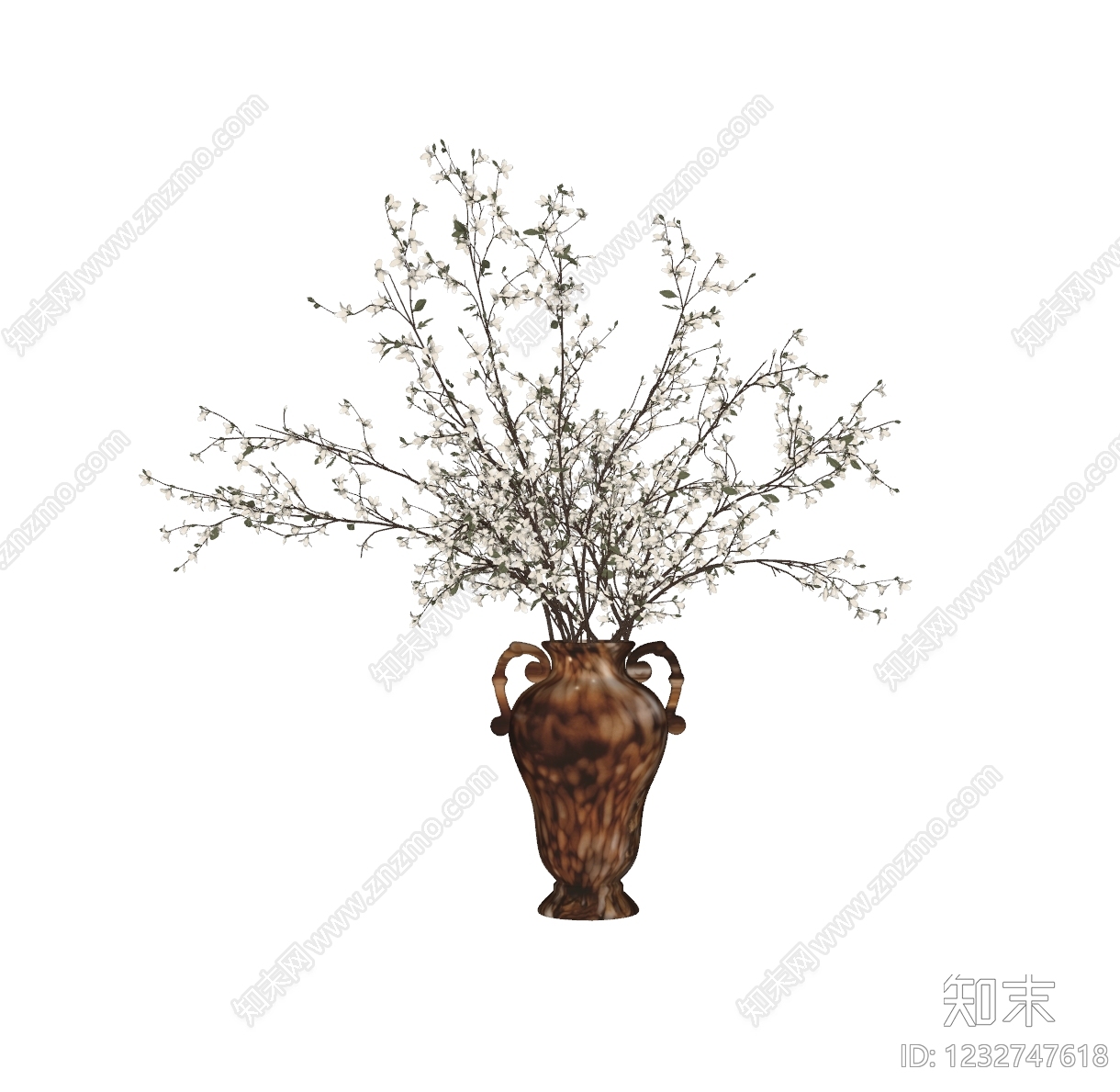 复古花艺SU模型下载【ID:1232747618】