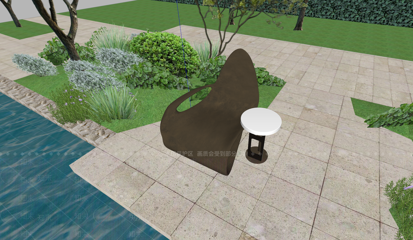 现代户外椅SU模型下载【ID:1232747937】