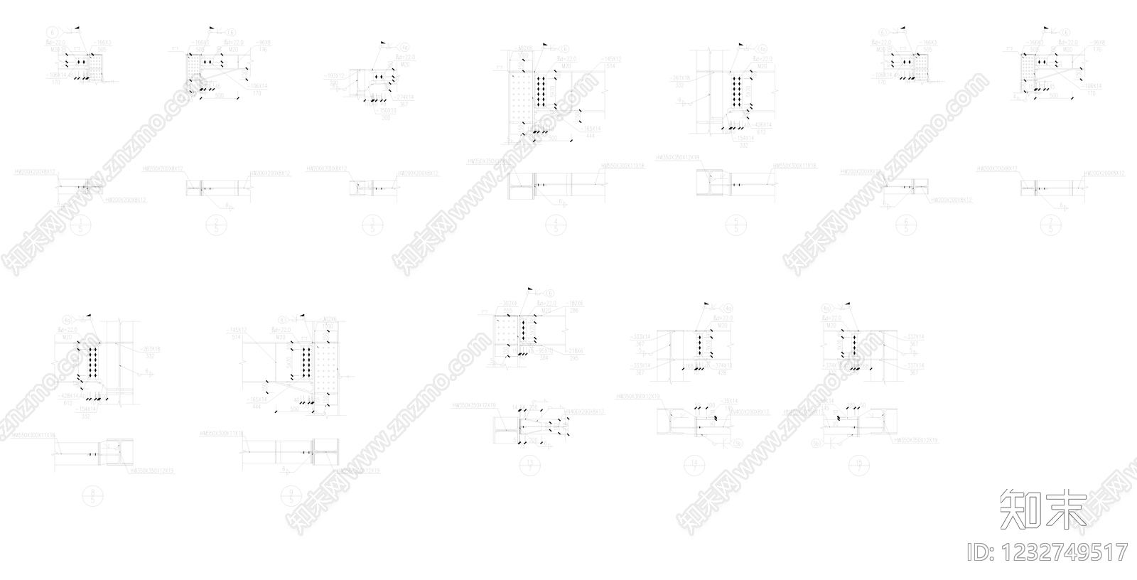 仓储建筑cad施工图下载【ID:1232749517】