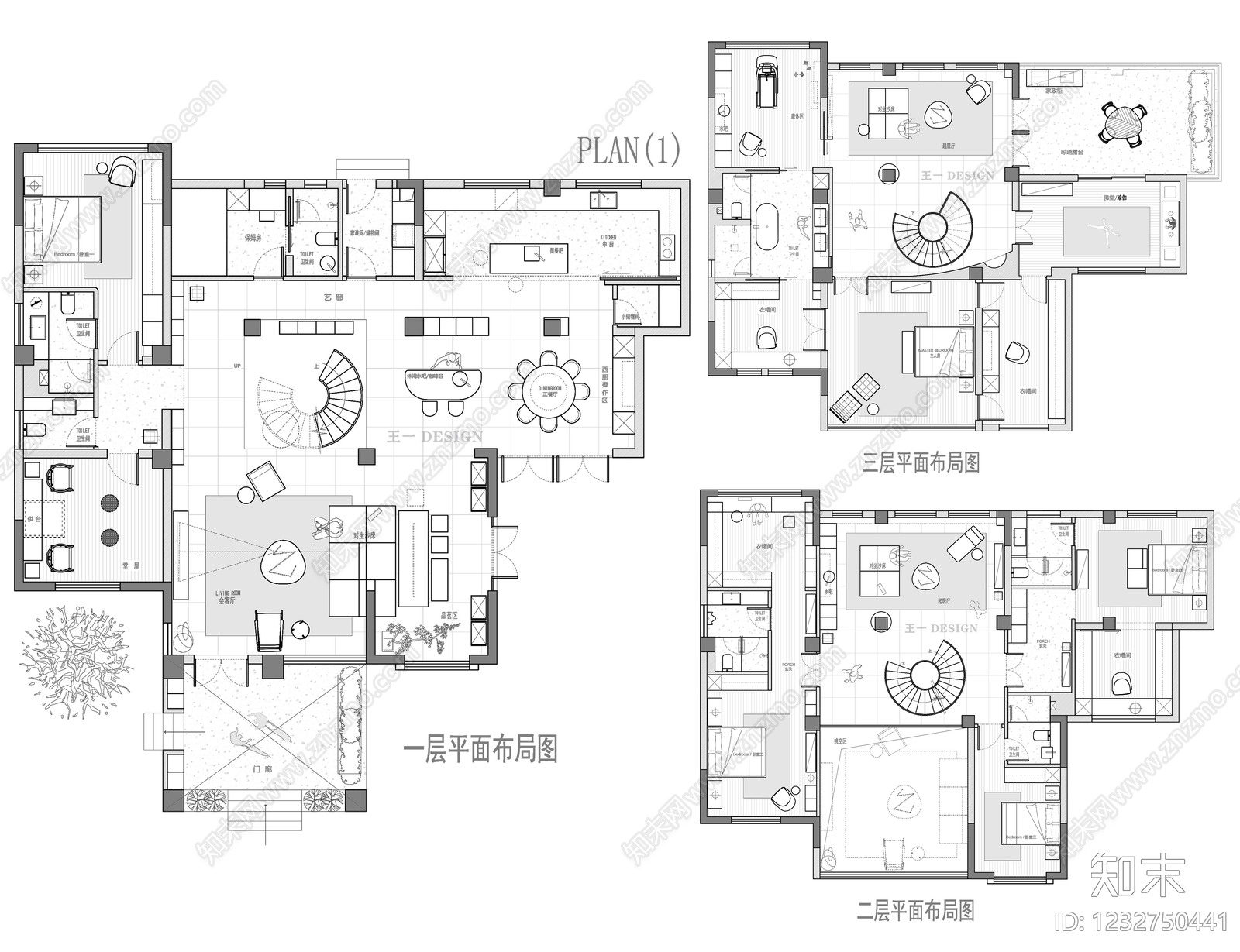 别墅cad施工图下载【ID:1232750441】