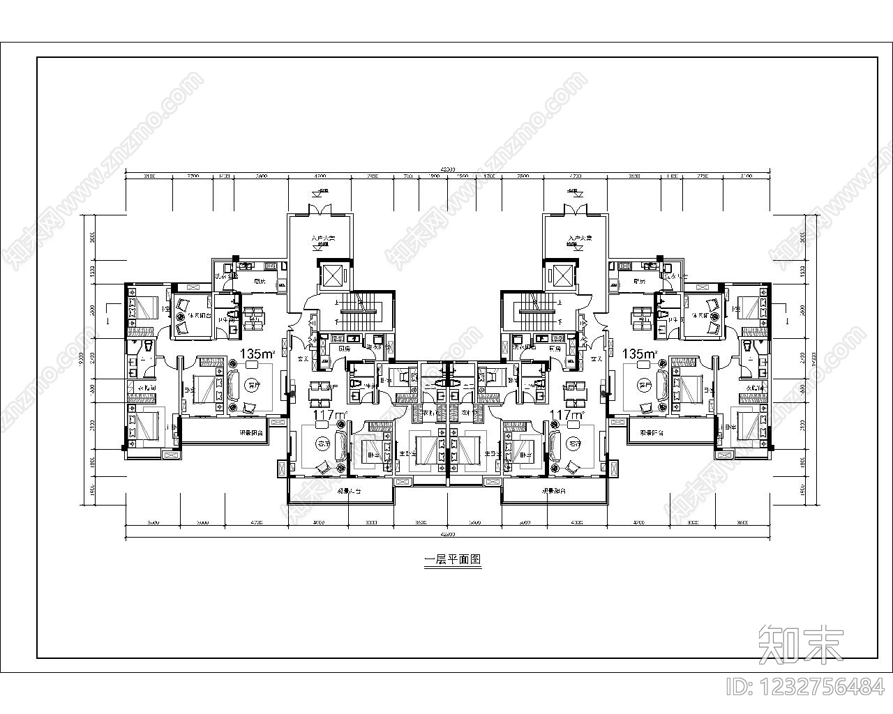 住宅楼建筑CAD图纸