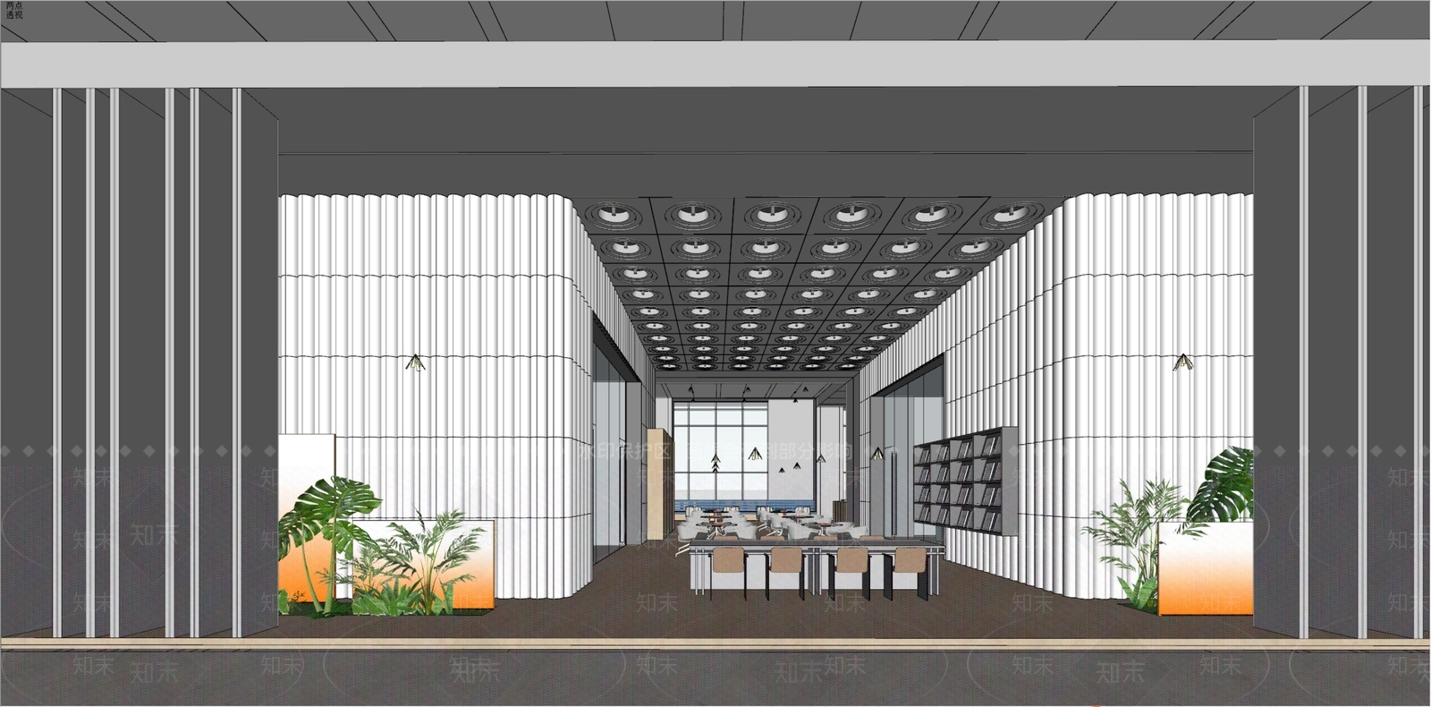 现代简约其他办公区域SU模型下载【ID:1232759401】