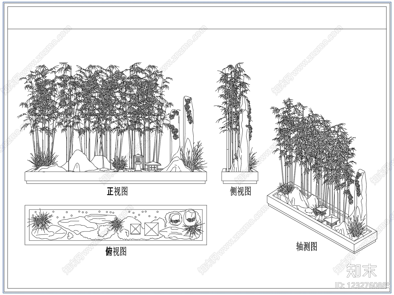 灌木种植cad施工图下载【ID:1232760885】