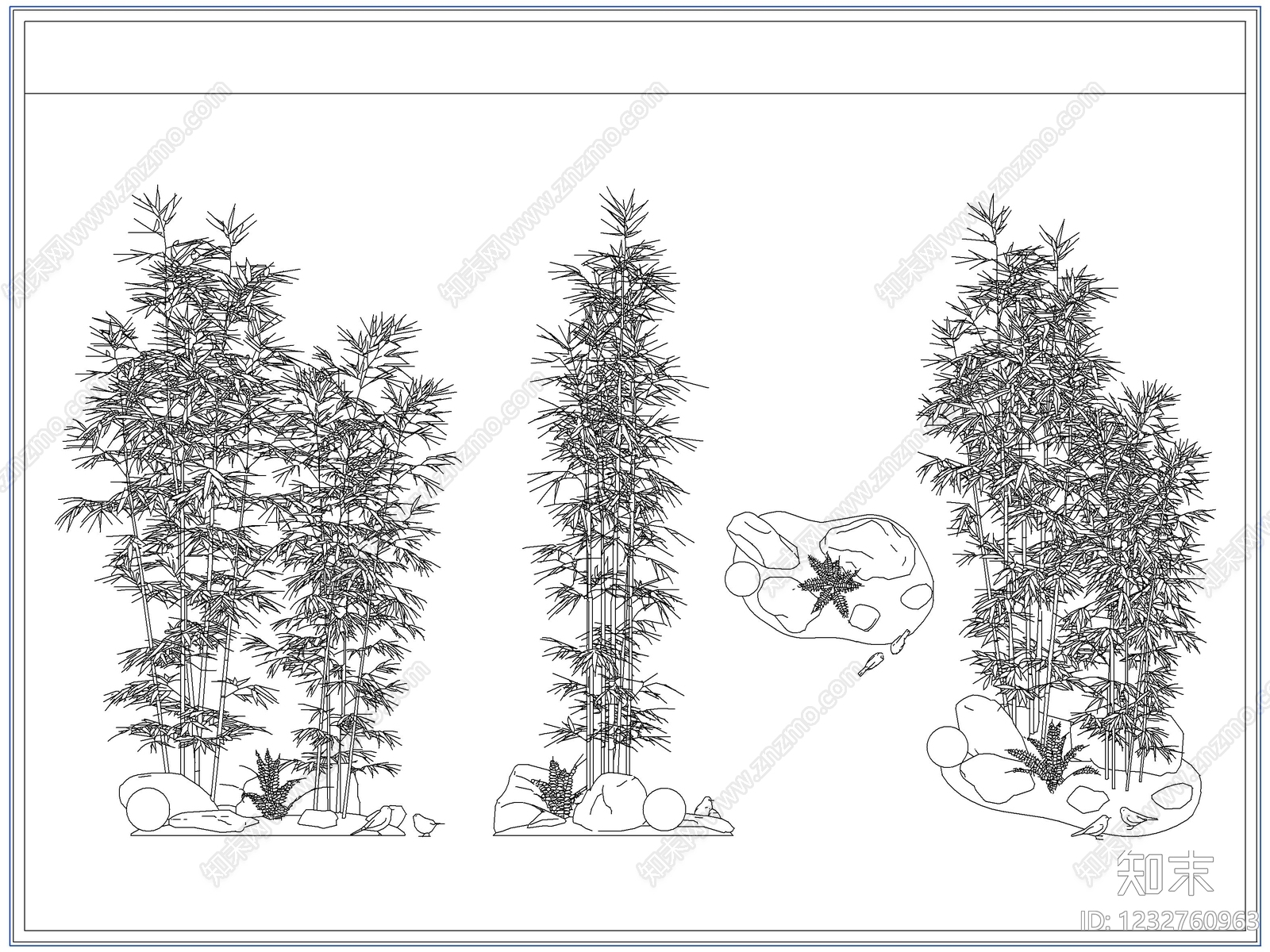 灌木种植CAD图纸