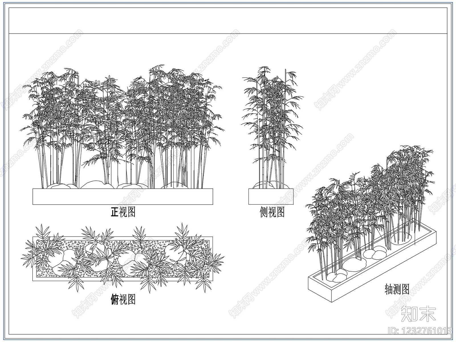 灌木种植cad施工图下载【ID:1232761013】