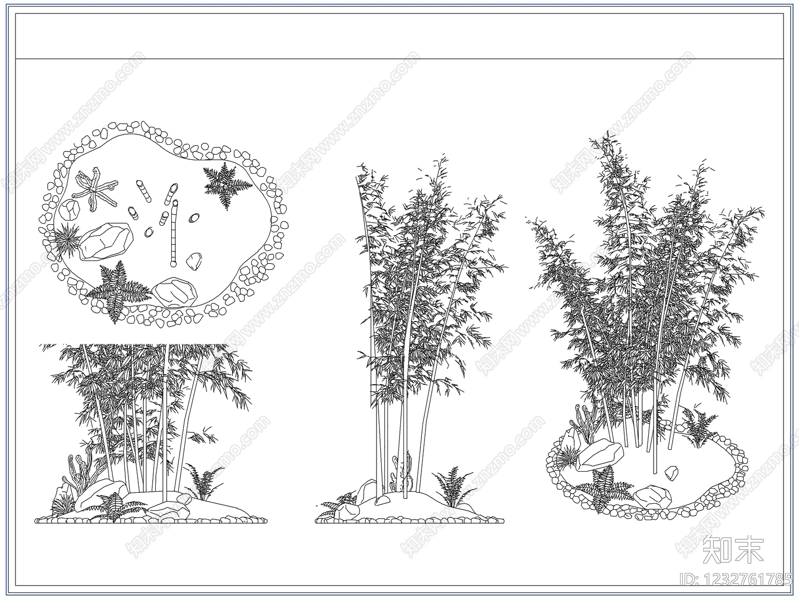 灌木种植CAD图纸