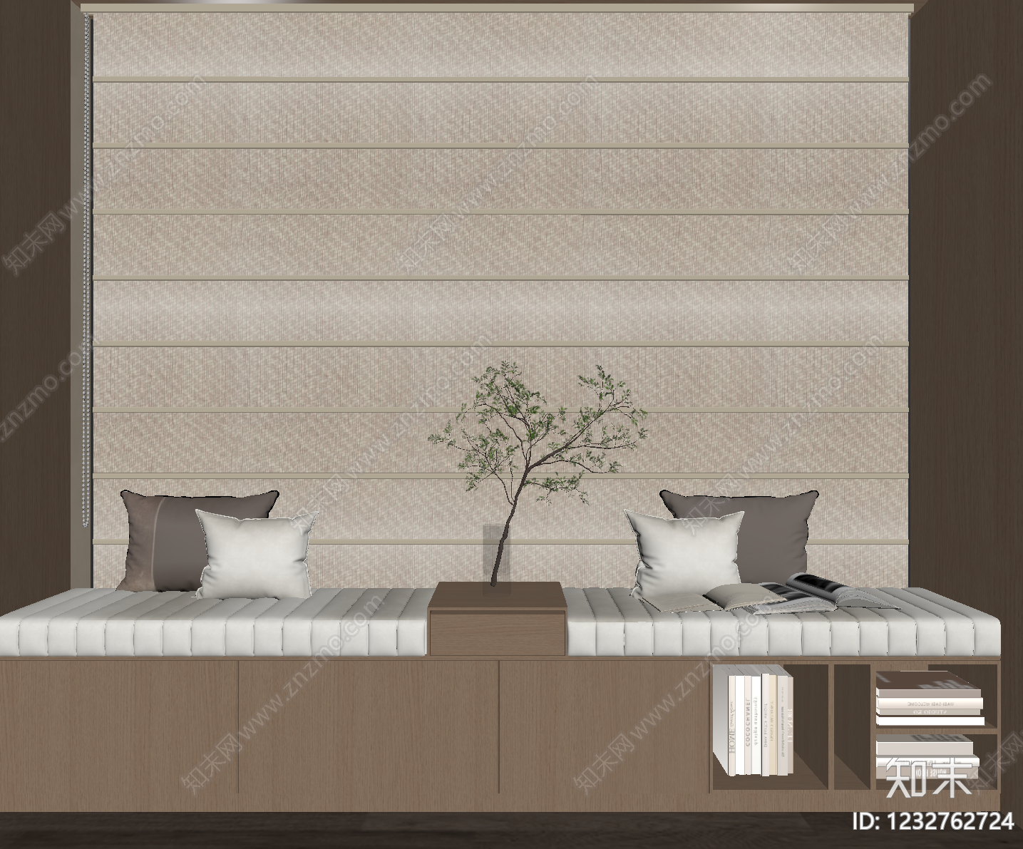 原木风其他窗SU模型下载【ID:1232762724】