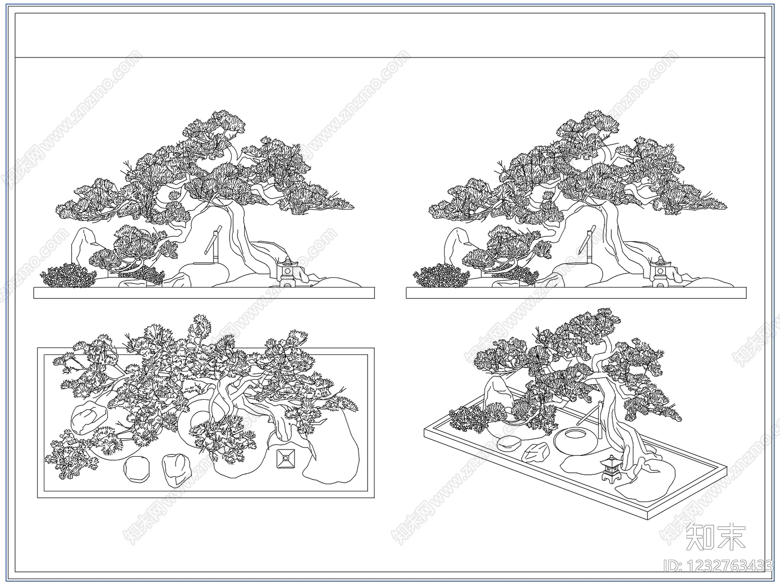 灌木种植CAD图纸