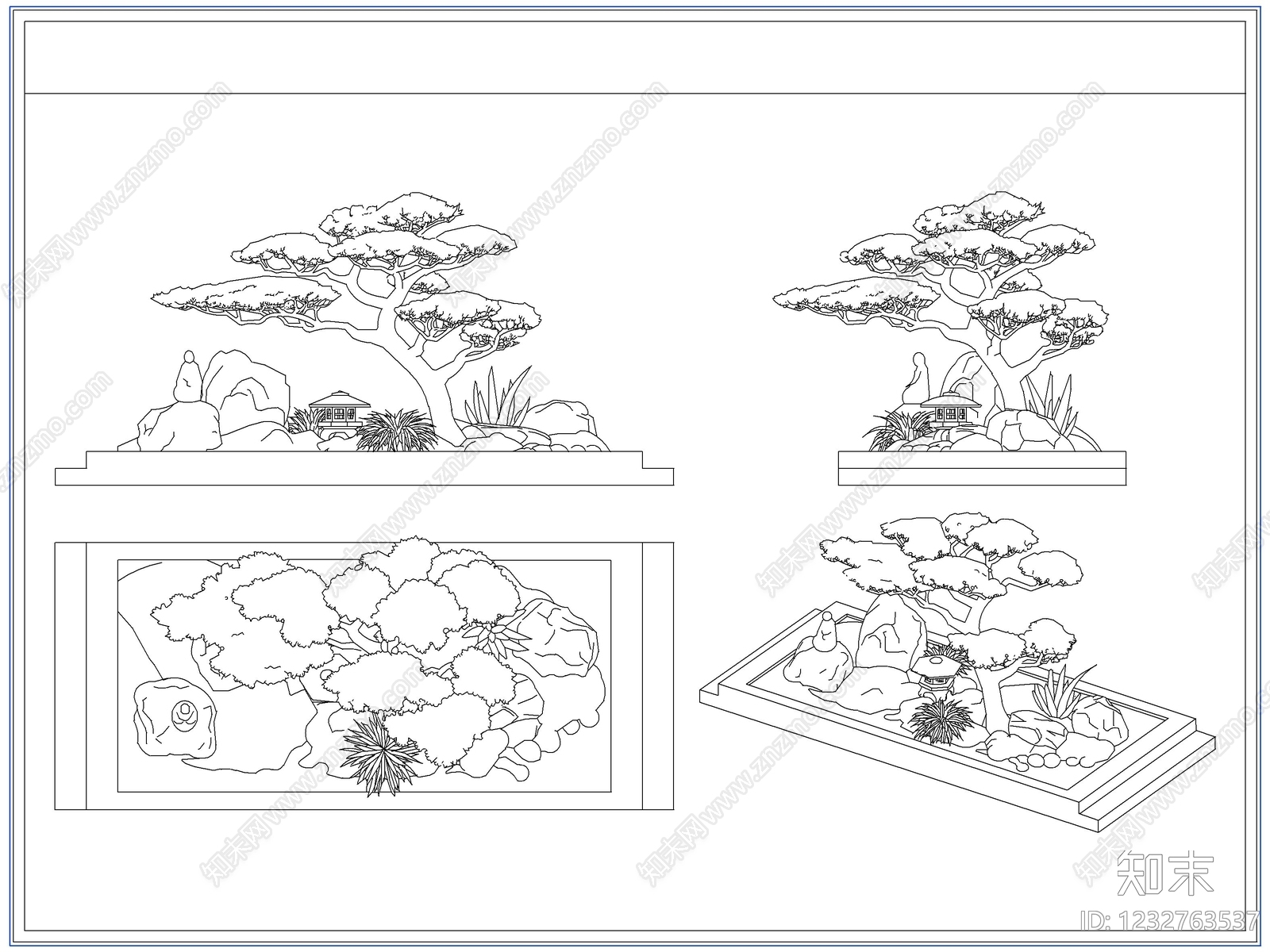 灌木种植CAD图纸