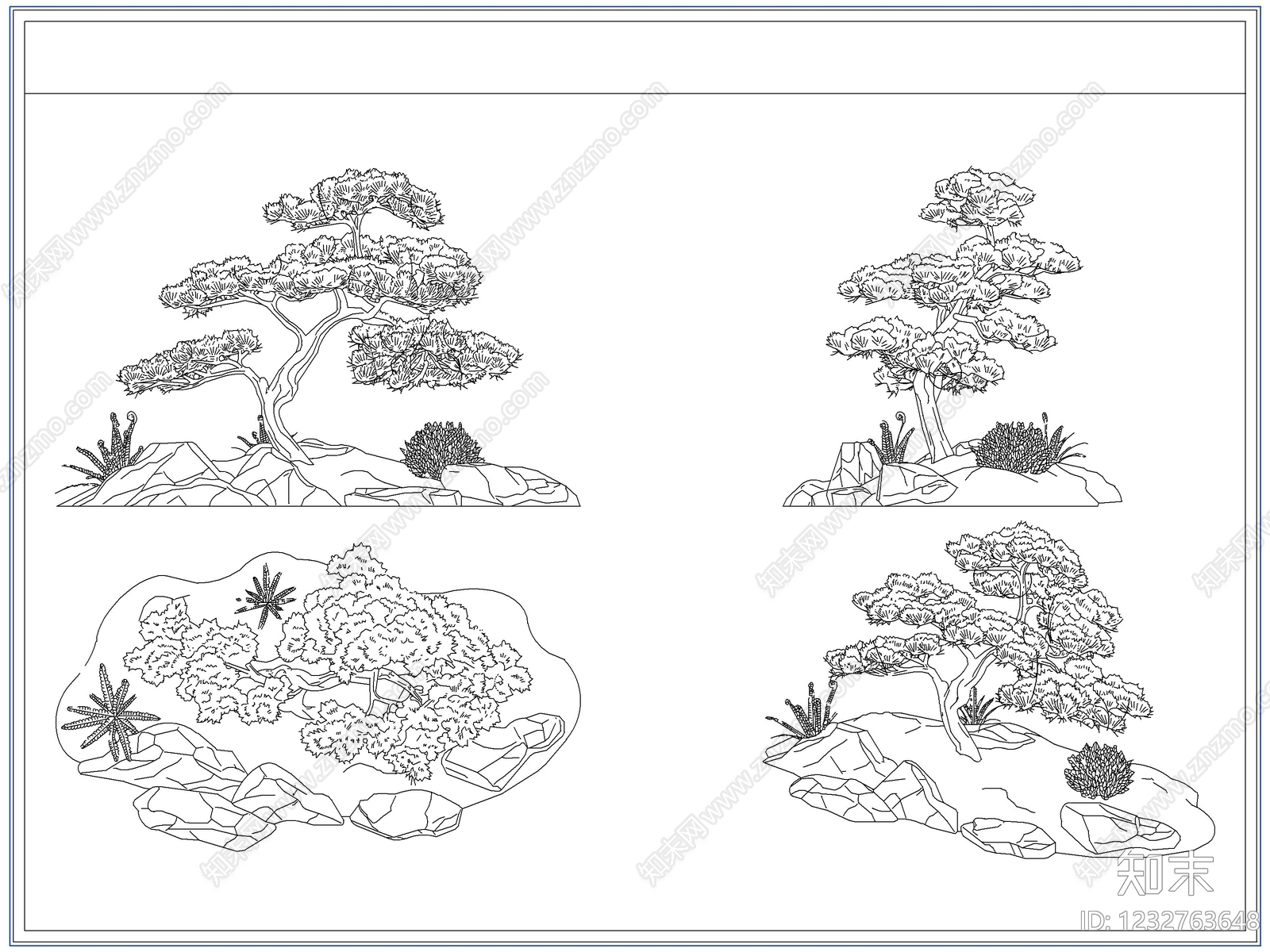 灌木种植CAD图纸