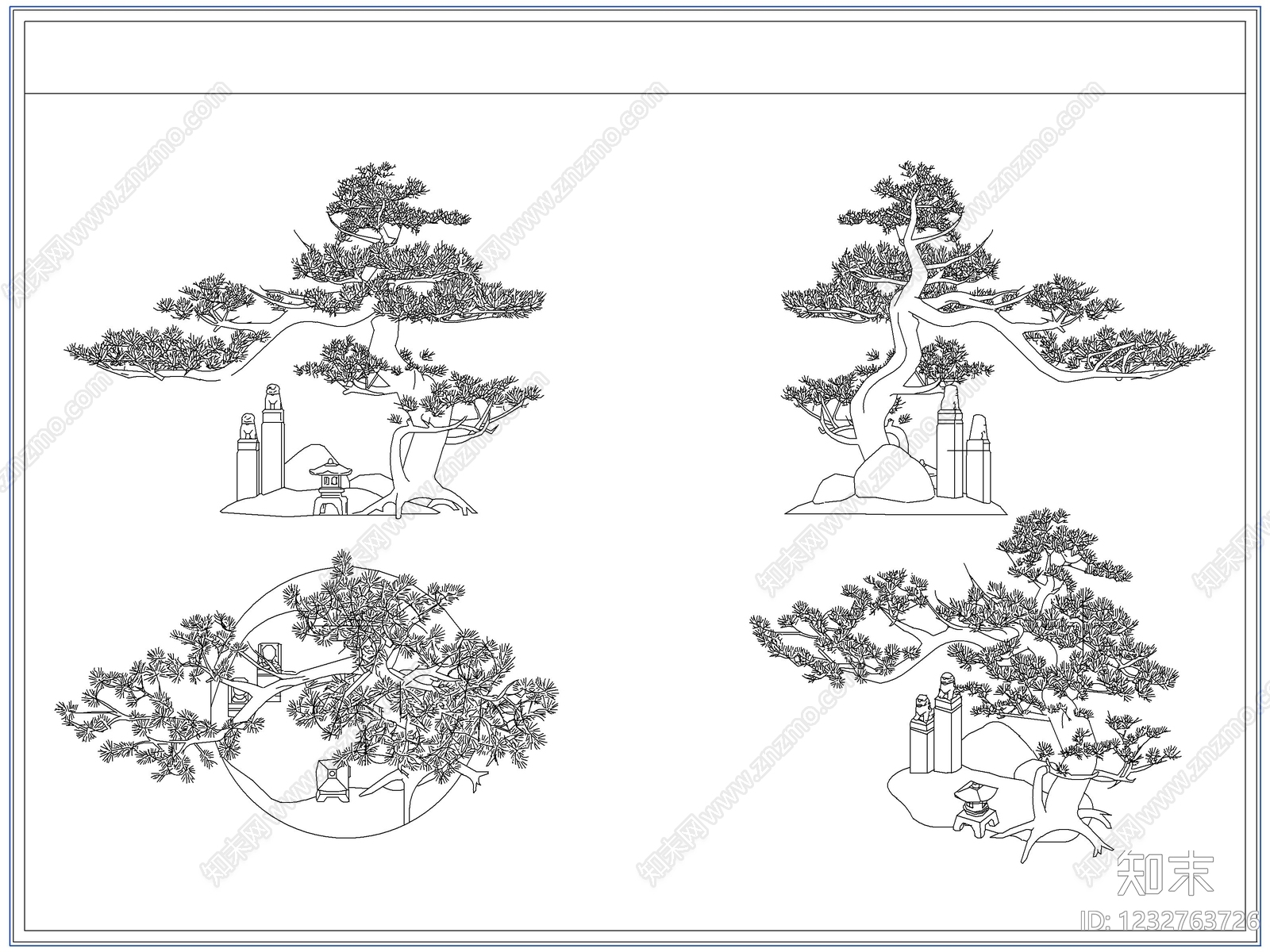 灌木种植CAD图纸