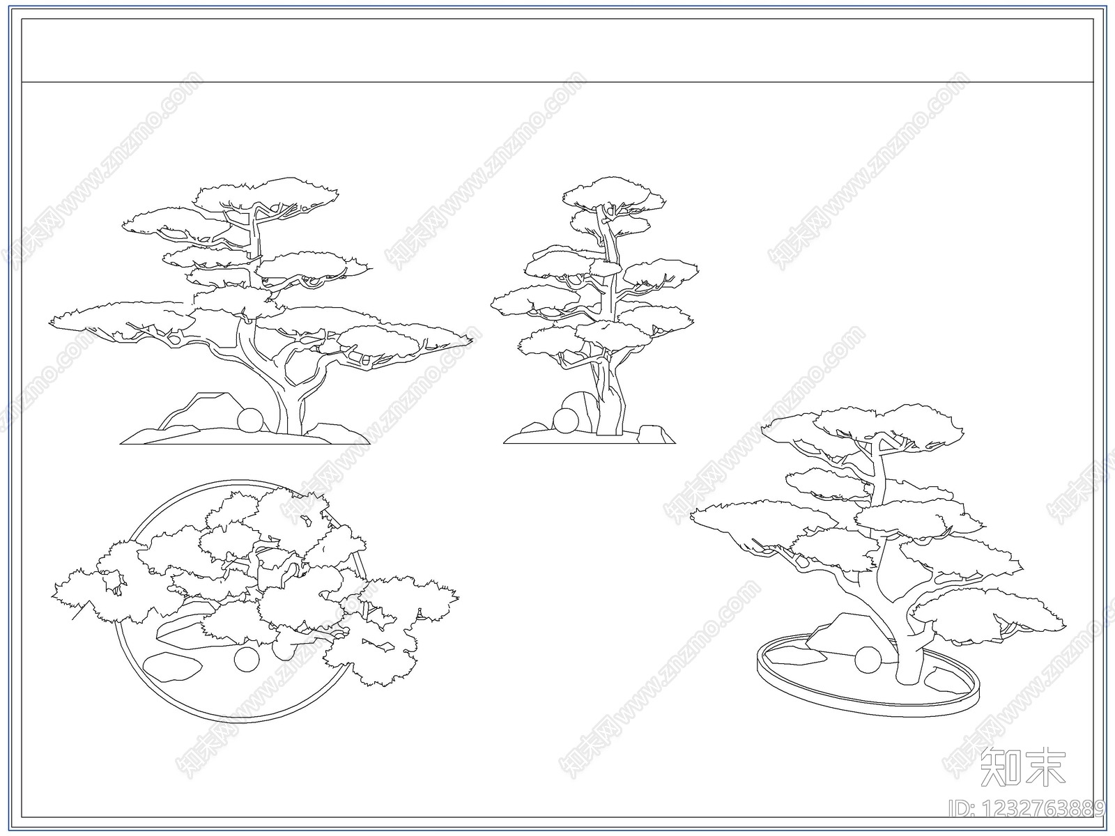 灌木种植CAD图纸