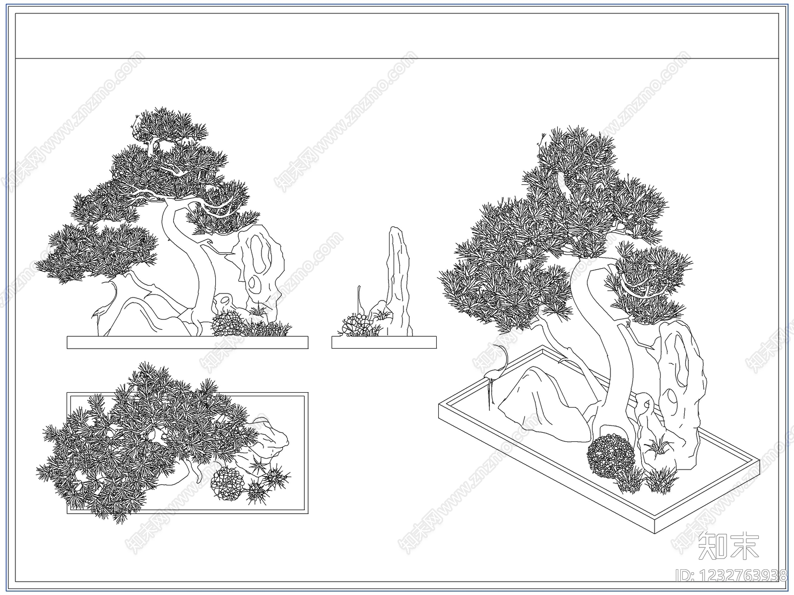 灌木种植CAD图纸