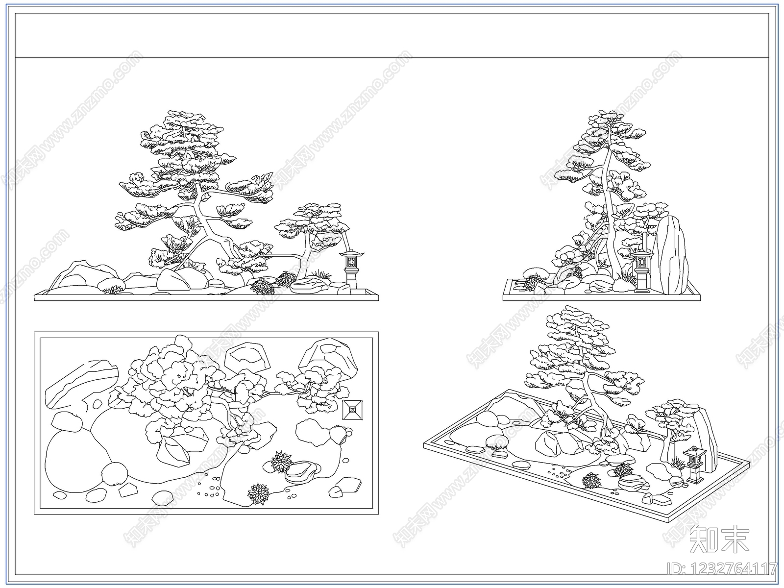 灌木种植CAD图纸