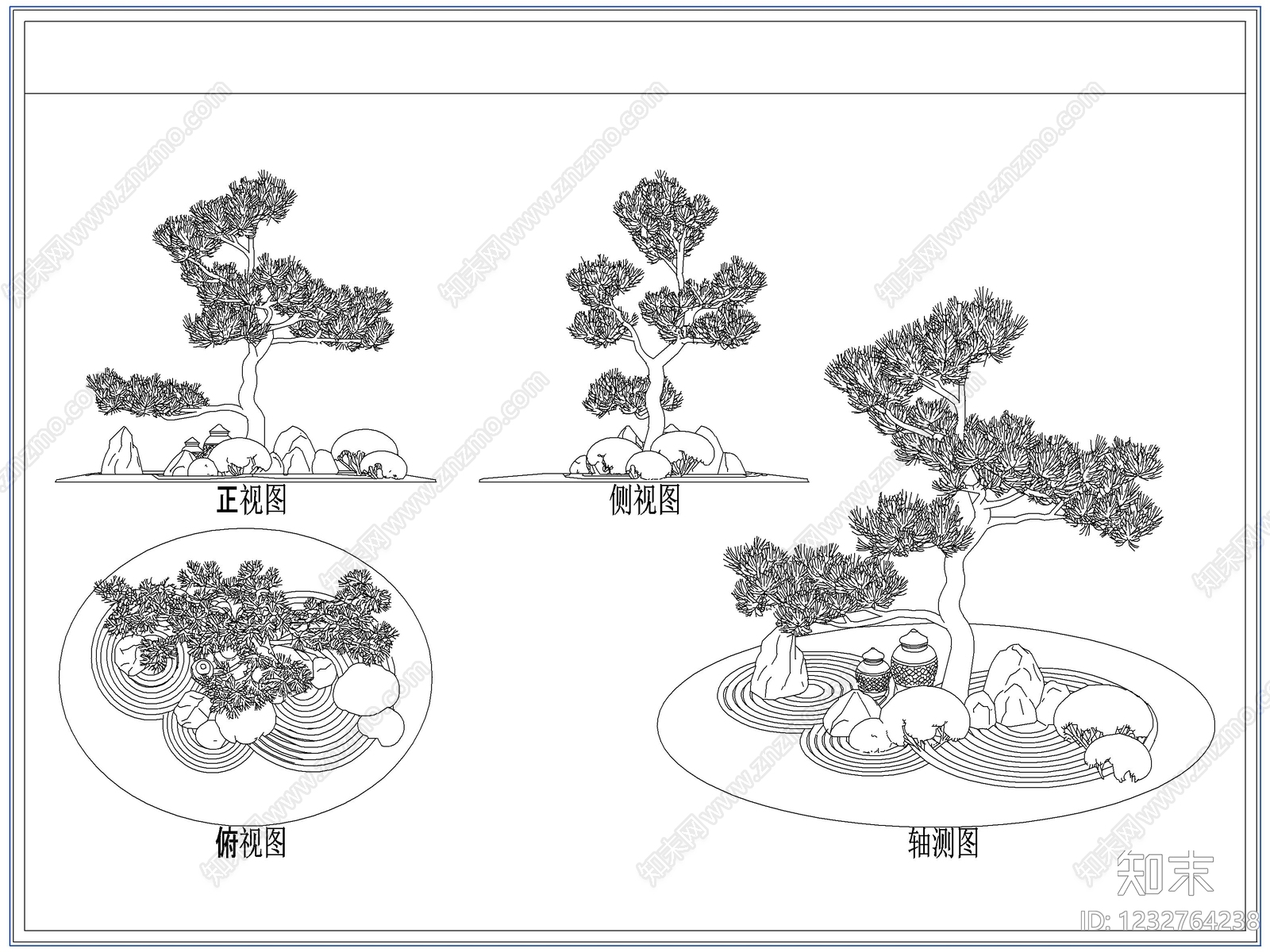 灌木种植cad施工图下载【ID:1232764238】