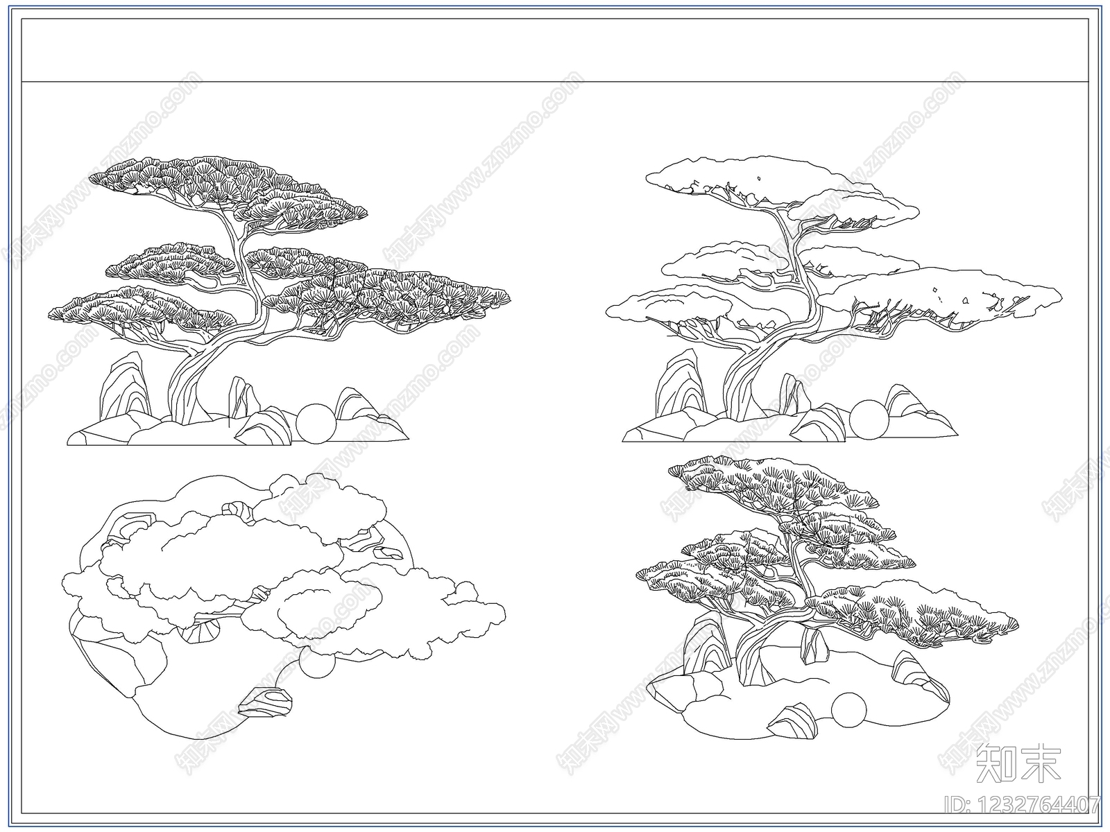 灌木种植CAD图纸