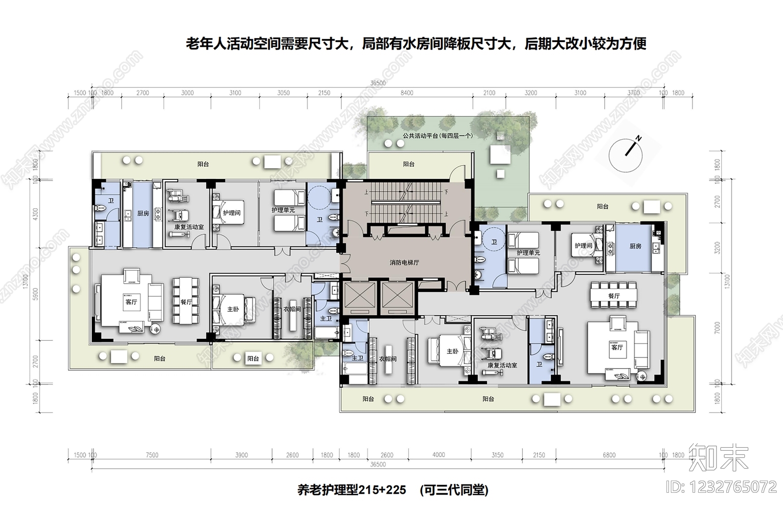 住宅楼建筑cad施工图下载【ID:1232765072】