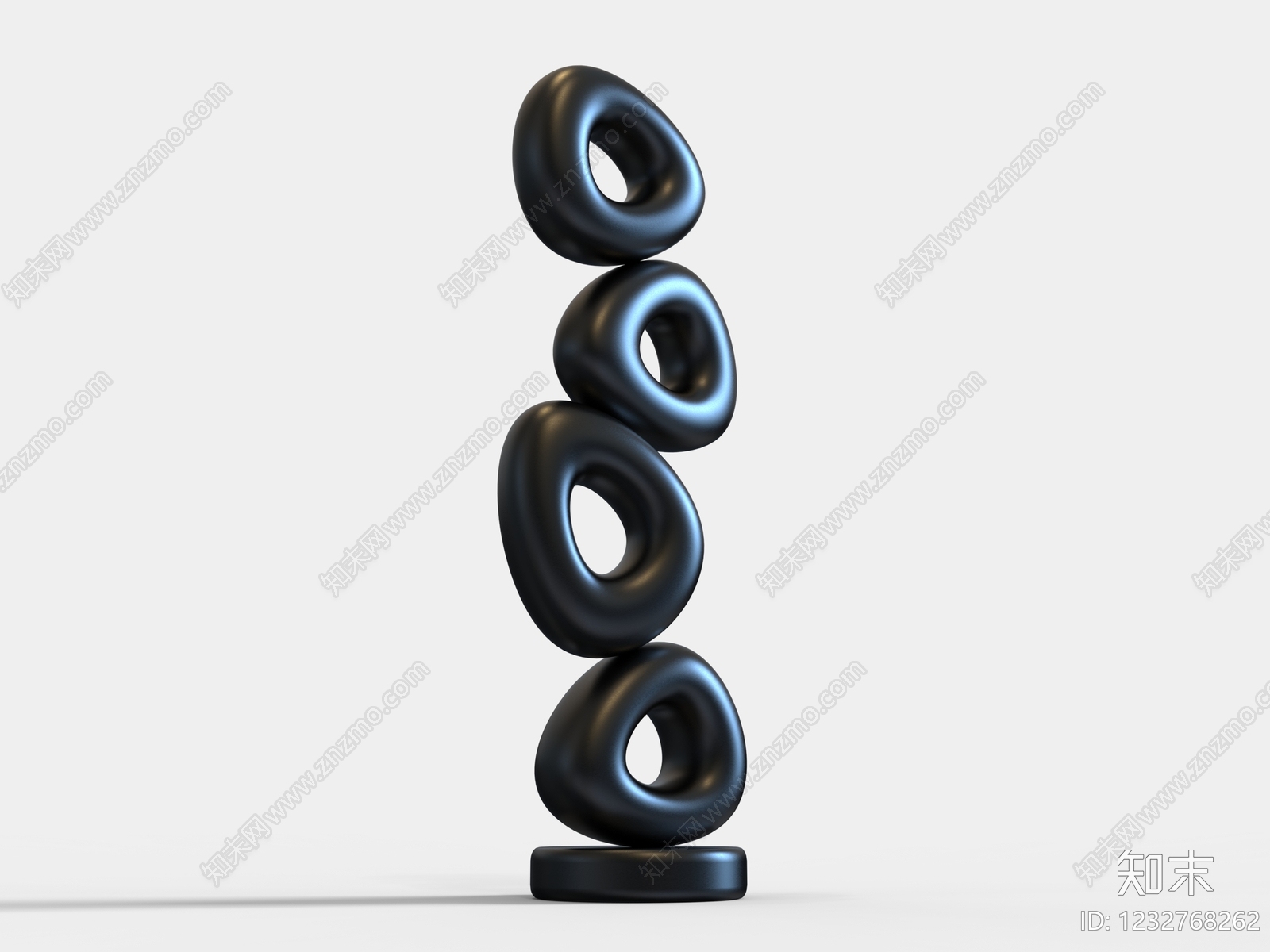 极简雕塑摆件3D模型下载【ID:1232768262】