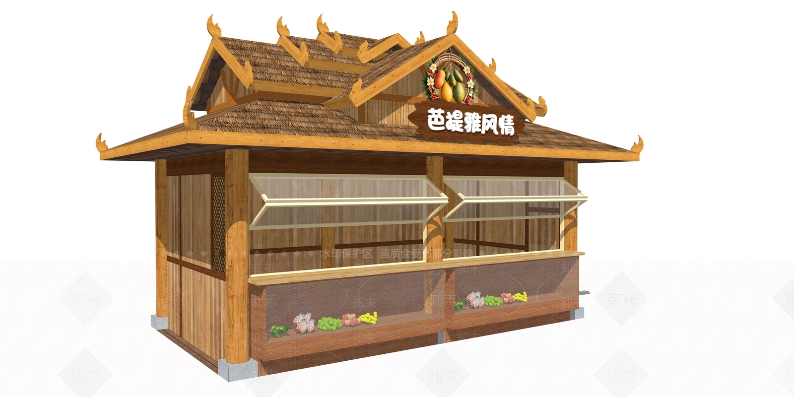 泰式其他景观小建筑SU模型下载【ID:1232768382】