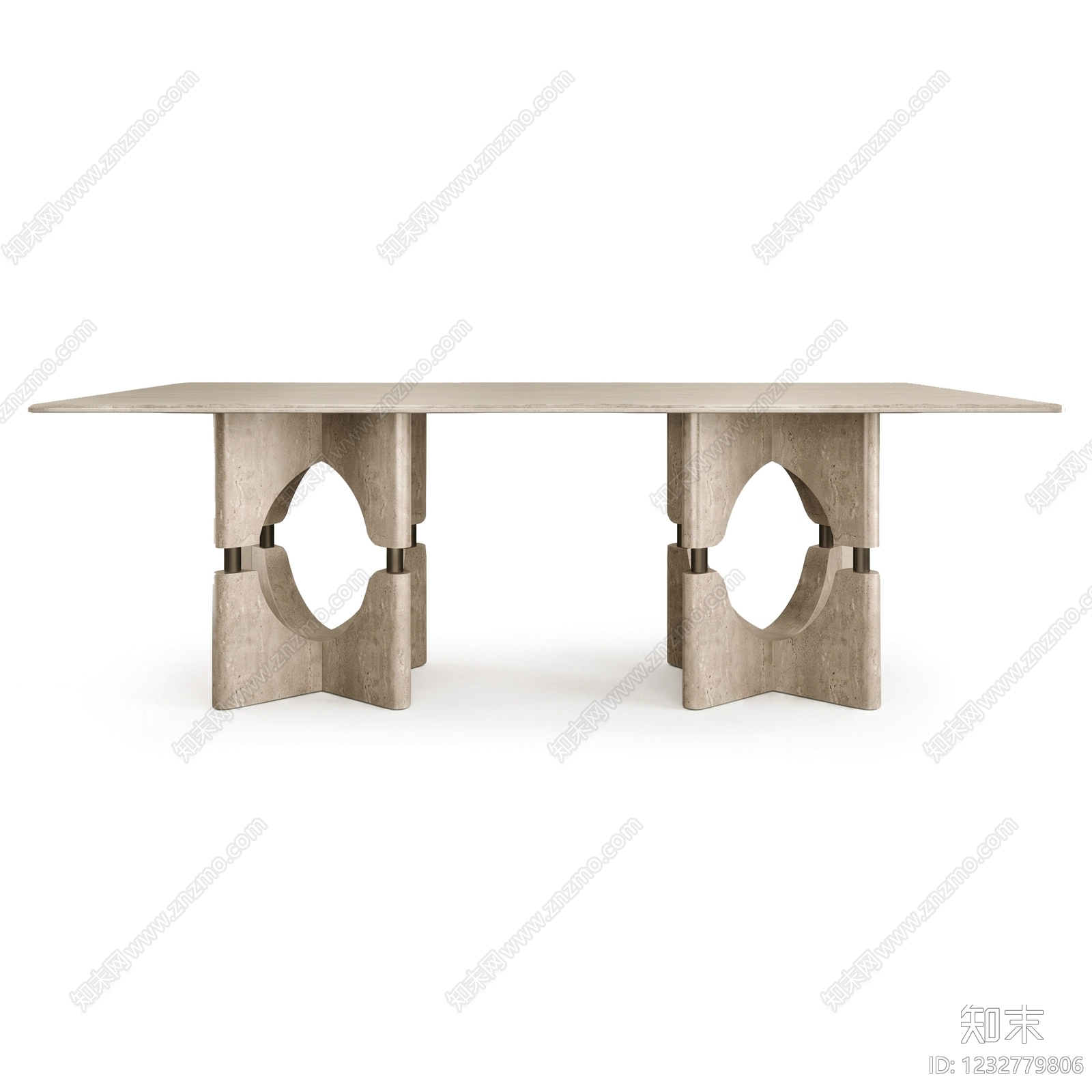侘寂餐桌3D模型下载【ID:1232779806】