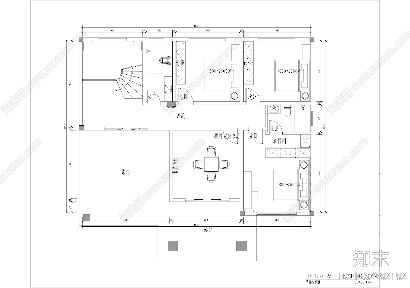 别墅cad施工图下载【ID:1232782182】
