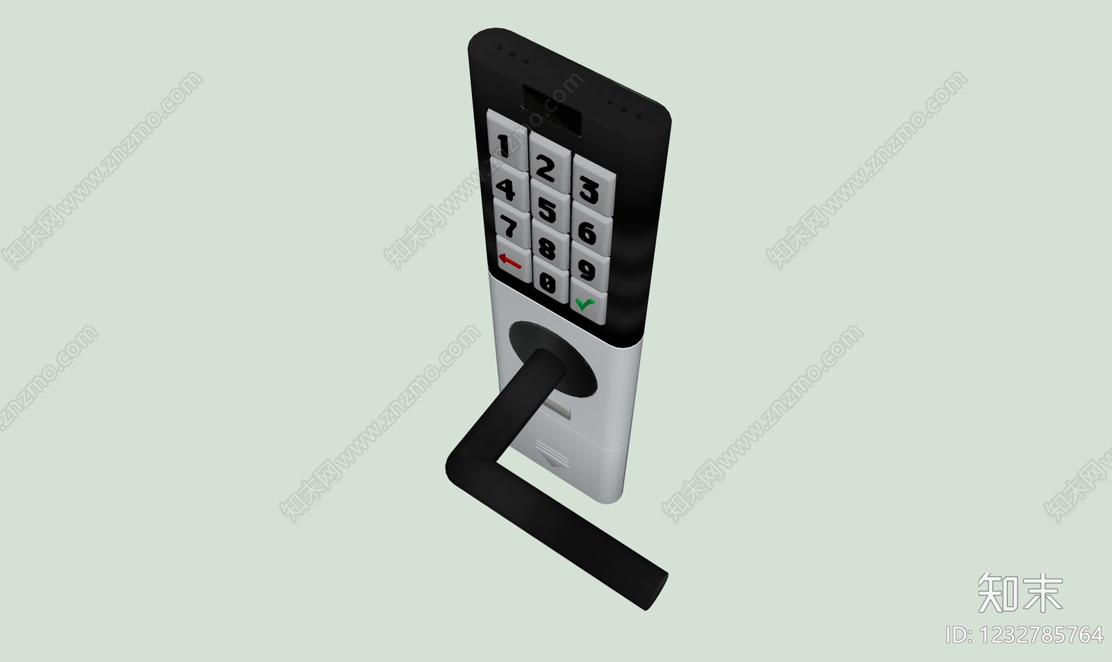 现代简约锁SU模型下载【ID:1232785764】
