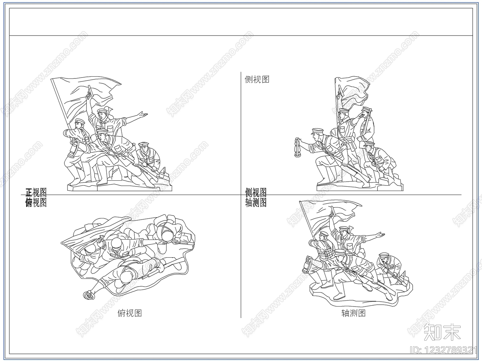 综合软装摆件图库cad施工图下载【ID:1232789321】