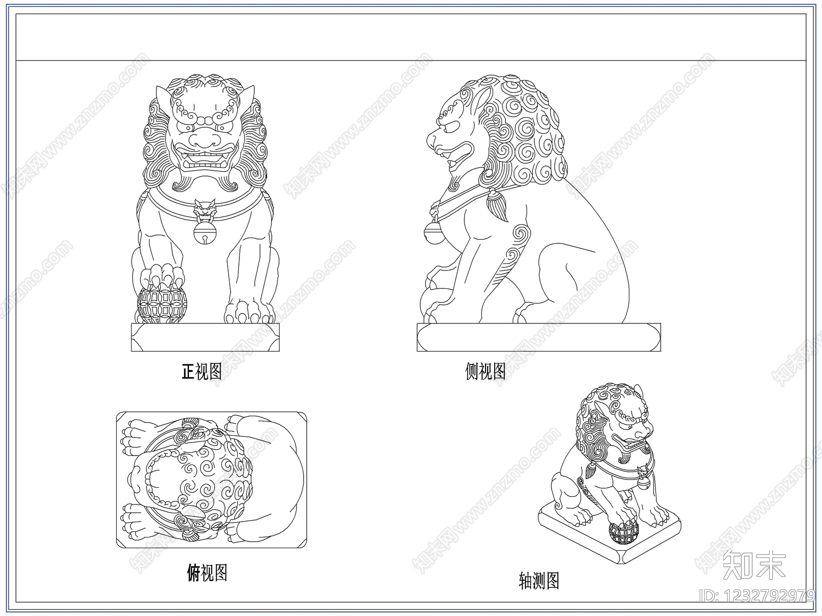 综合软装摆件图库cad施工图下载【ID:1232792979】