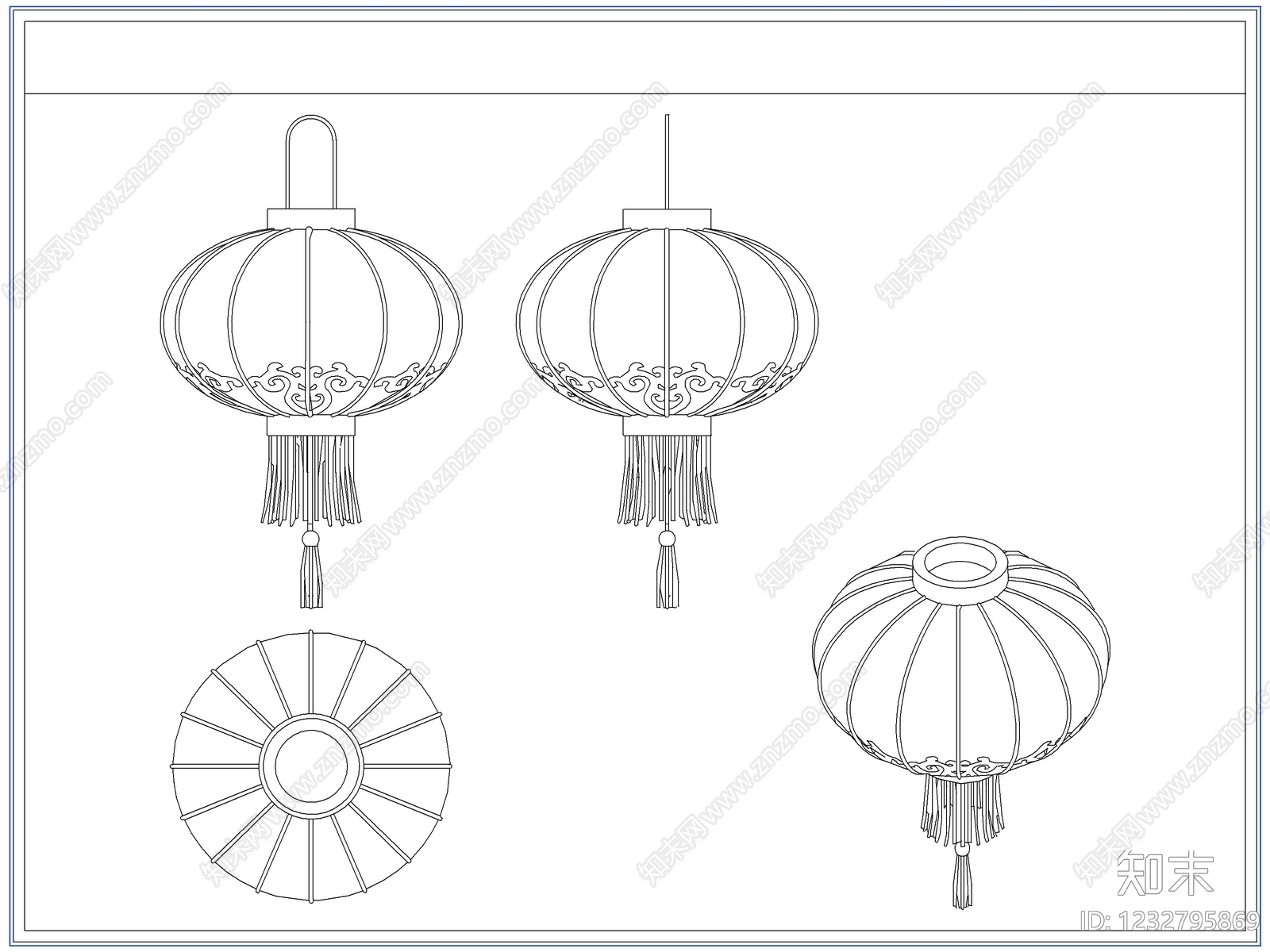 综合软装摆件图库cad施工图下载【ID:1232795869】