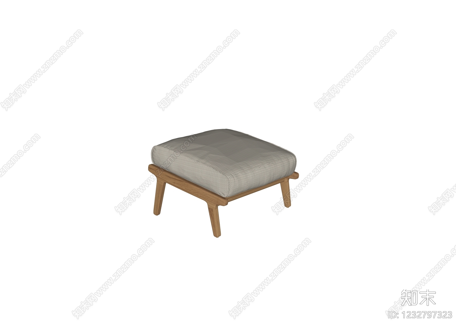 原木风沙发凳SU模型下载【ID:1232797323】