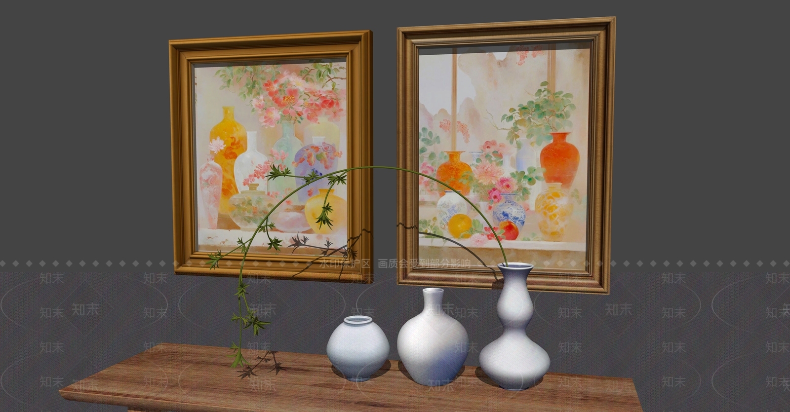 新中式条案SU模型下载【ID:1232797880】