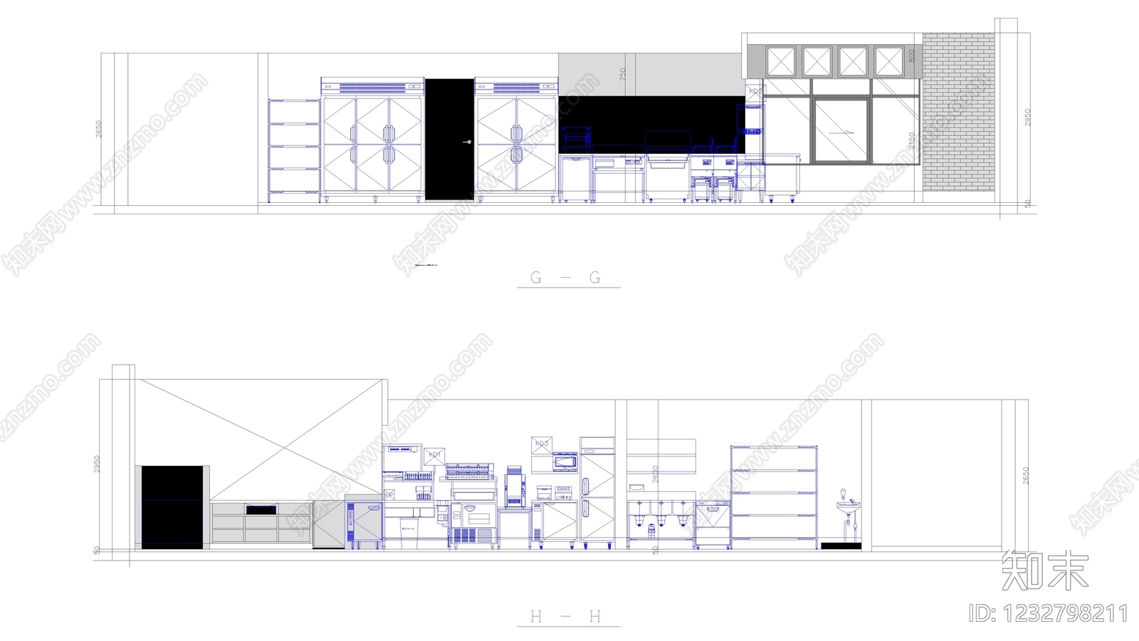 餐饮建筑cad施工图下载【ID:1232798211】