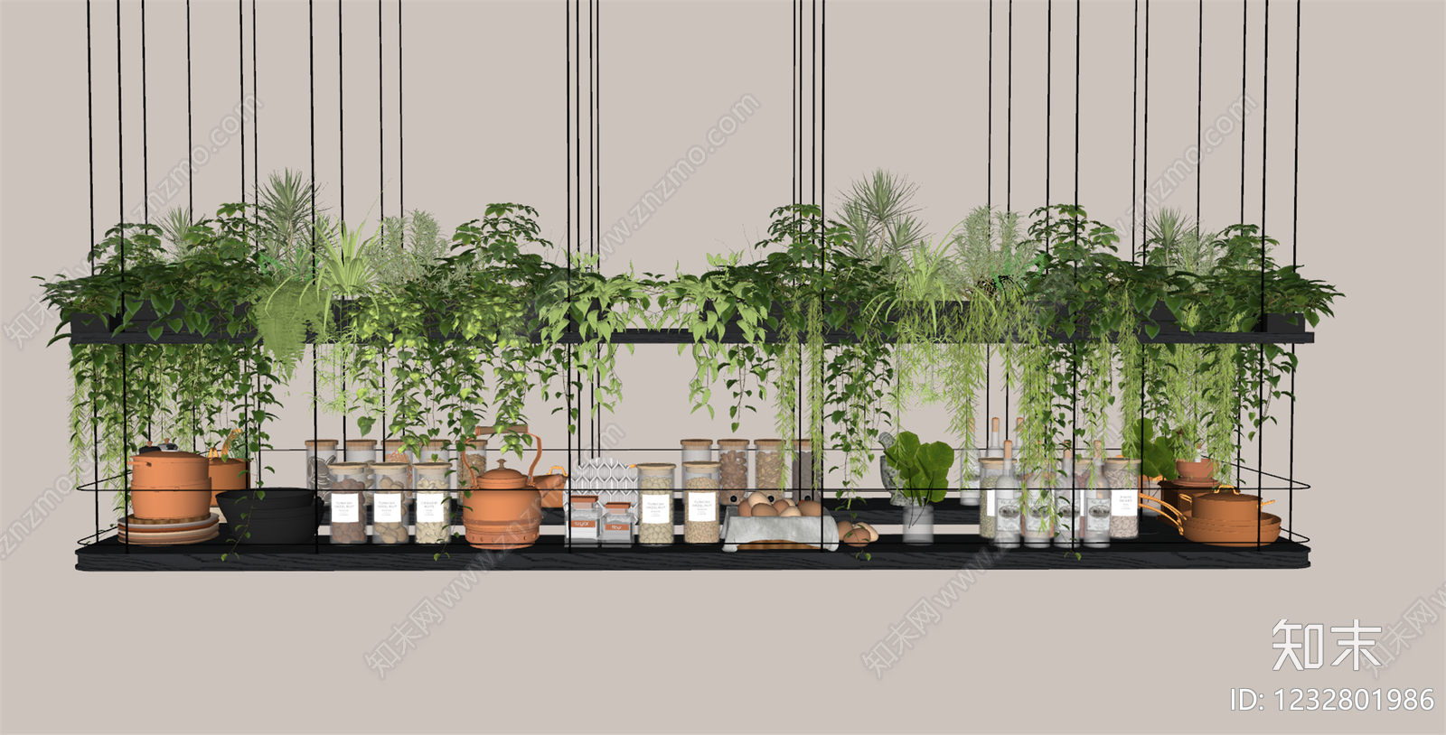 现代垂直绿化SU模型下载【ID:1232801986】