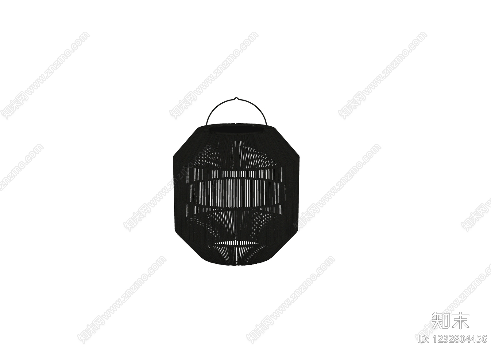 侘寂格栅灯SU模型下载【ID:1232804456】