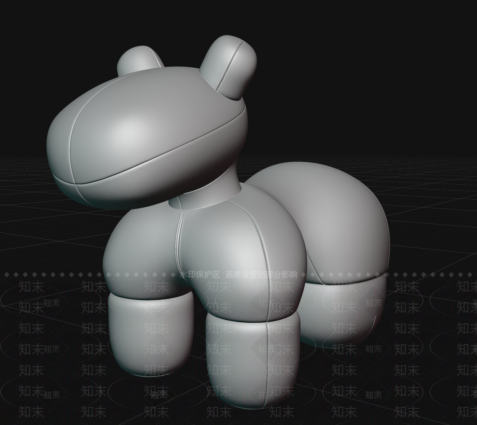 极简其他动物3D模型下载【ID:1232805956】