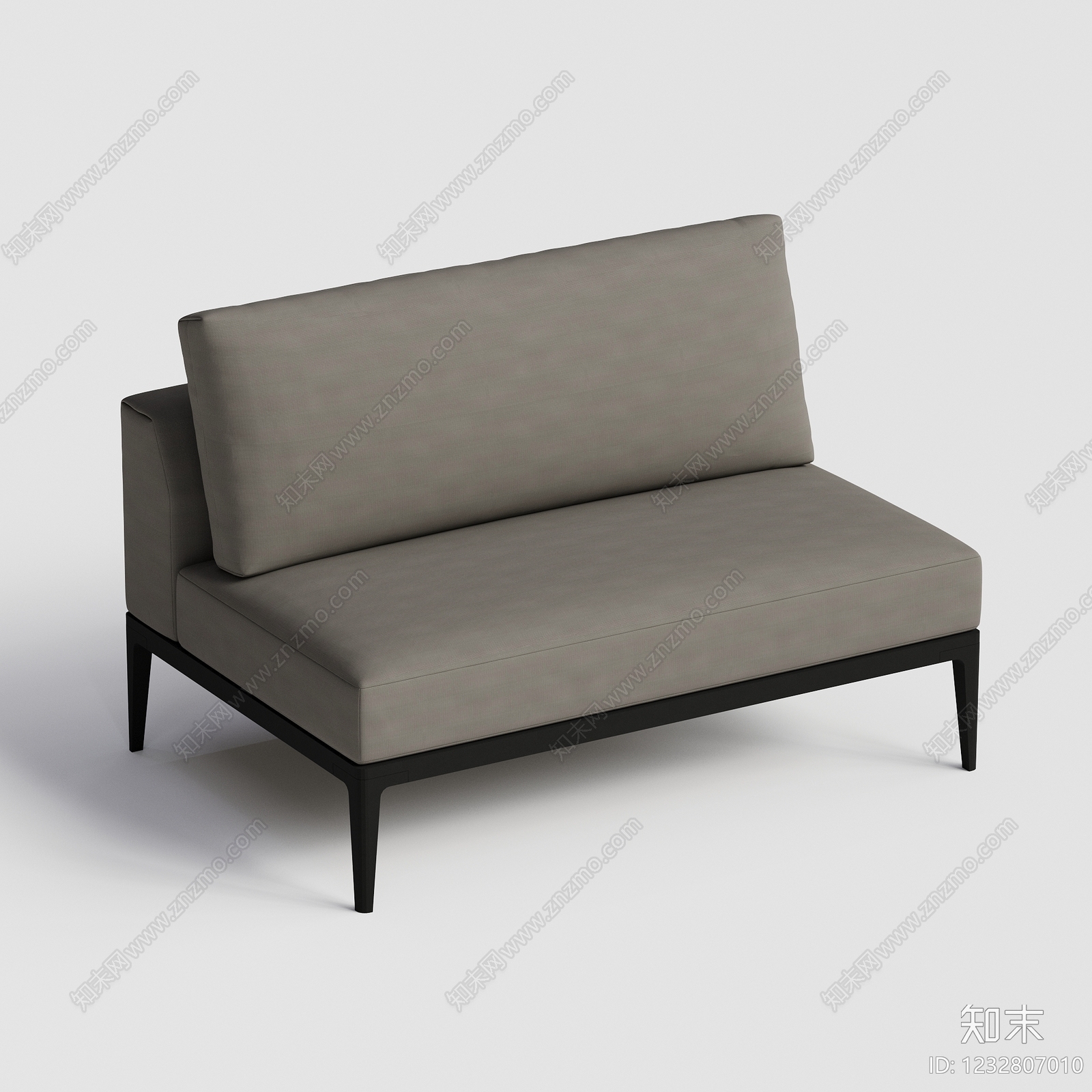 意式极简双人沙发3D模型下载【ID:1232807010】