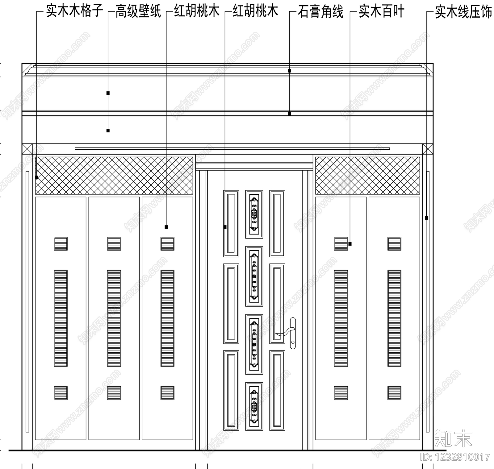 柜子cad施工图下载【ID:1232810017】