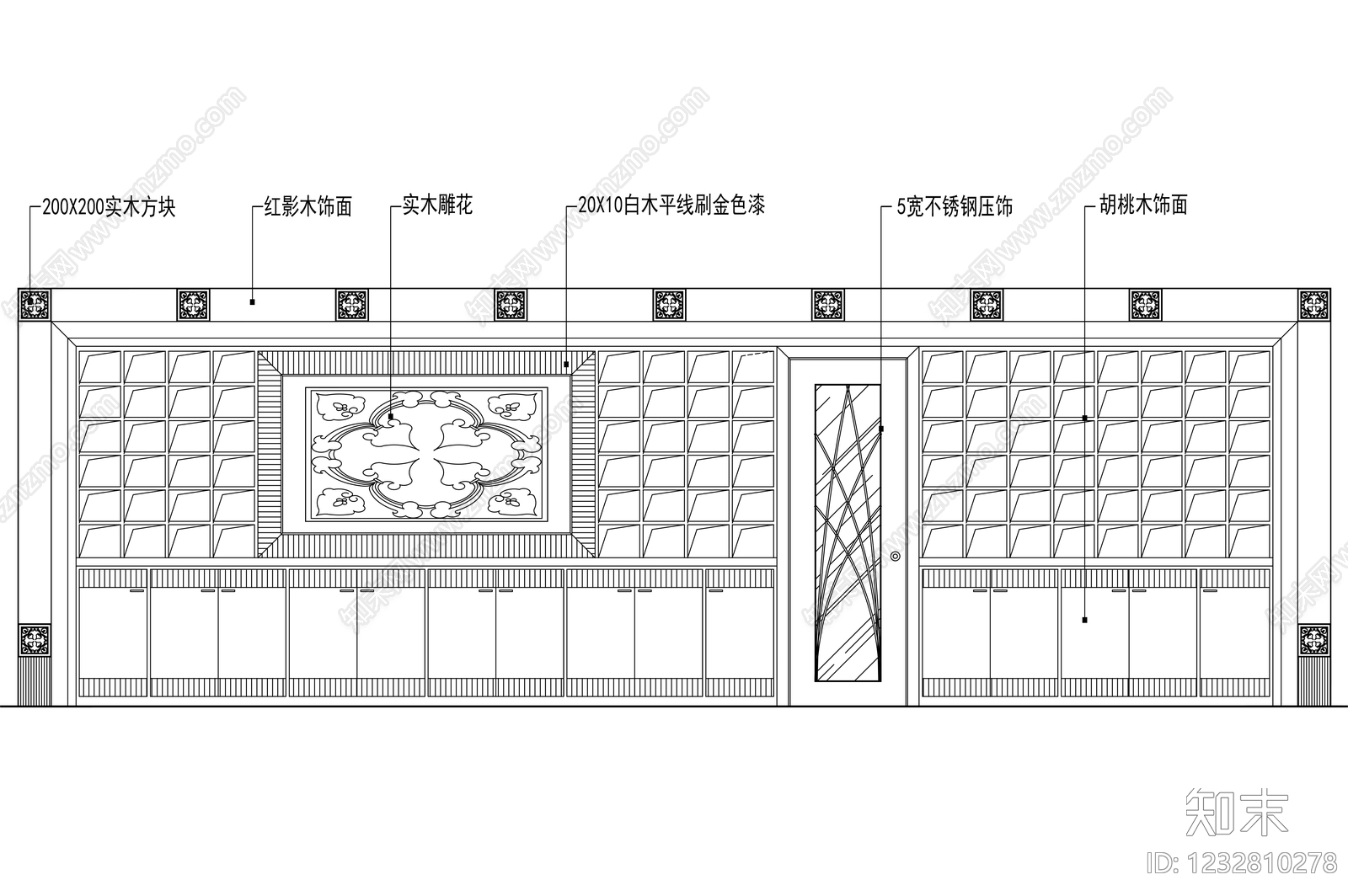 柜子cad施工图下载【ID:1232810278】