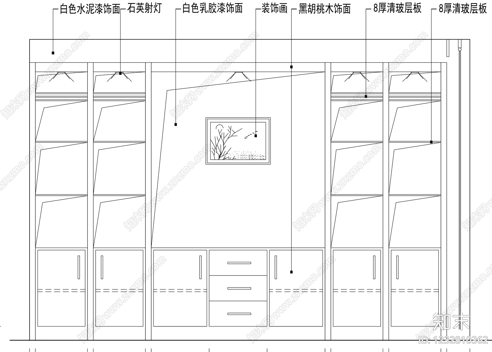 柜子cad施工图下载【ID:1232810362】