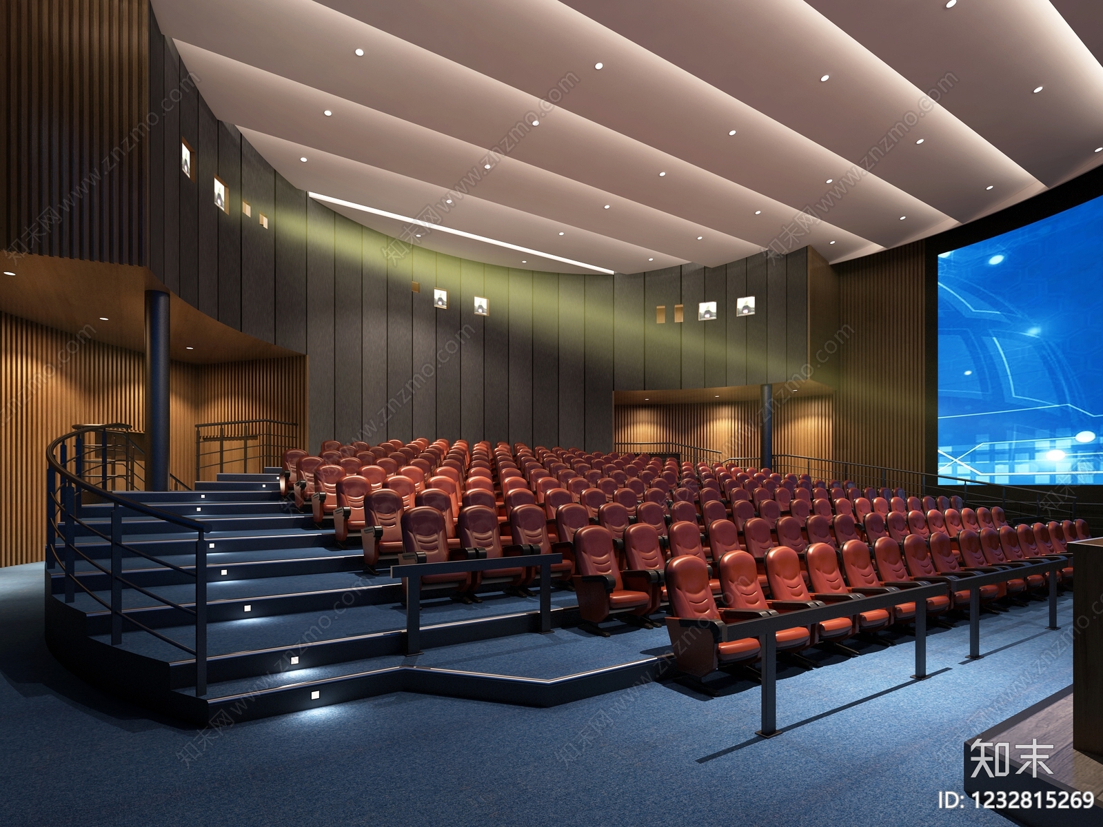 现代报告厅3D模型下载【ID:1232815269】