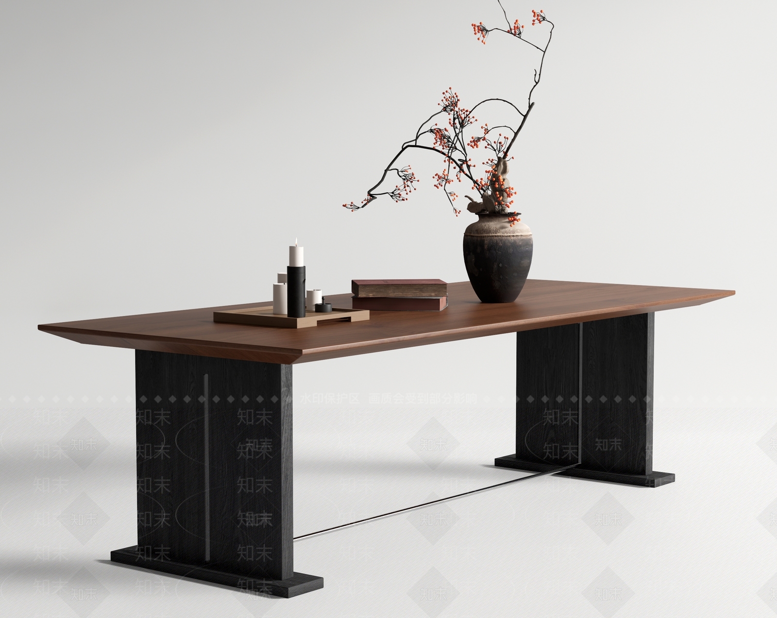 新中式茶桌椅3D模型下载【ID:1232822580】