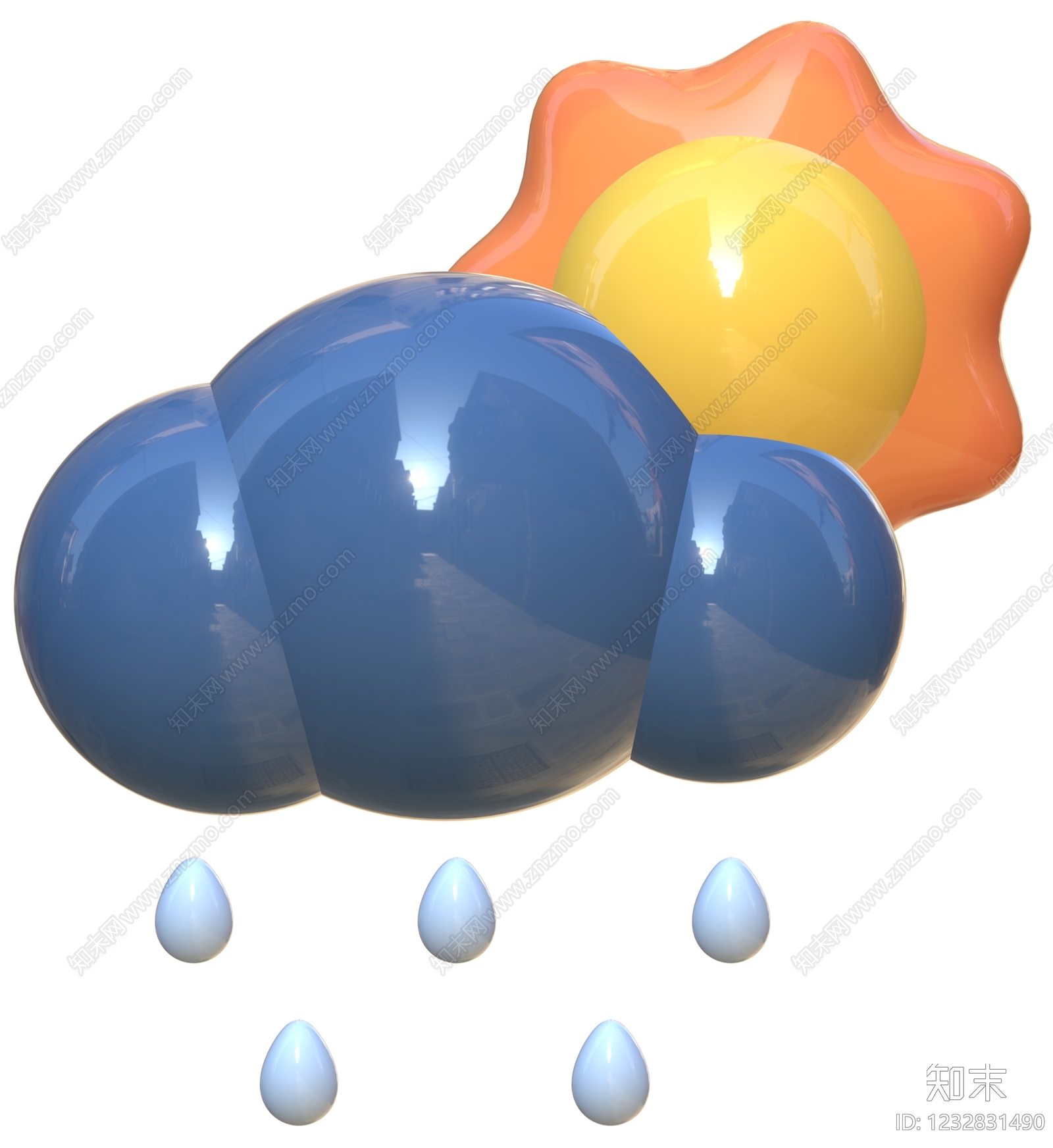 logo3D模型渲染效果图