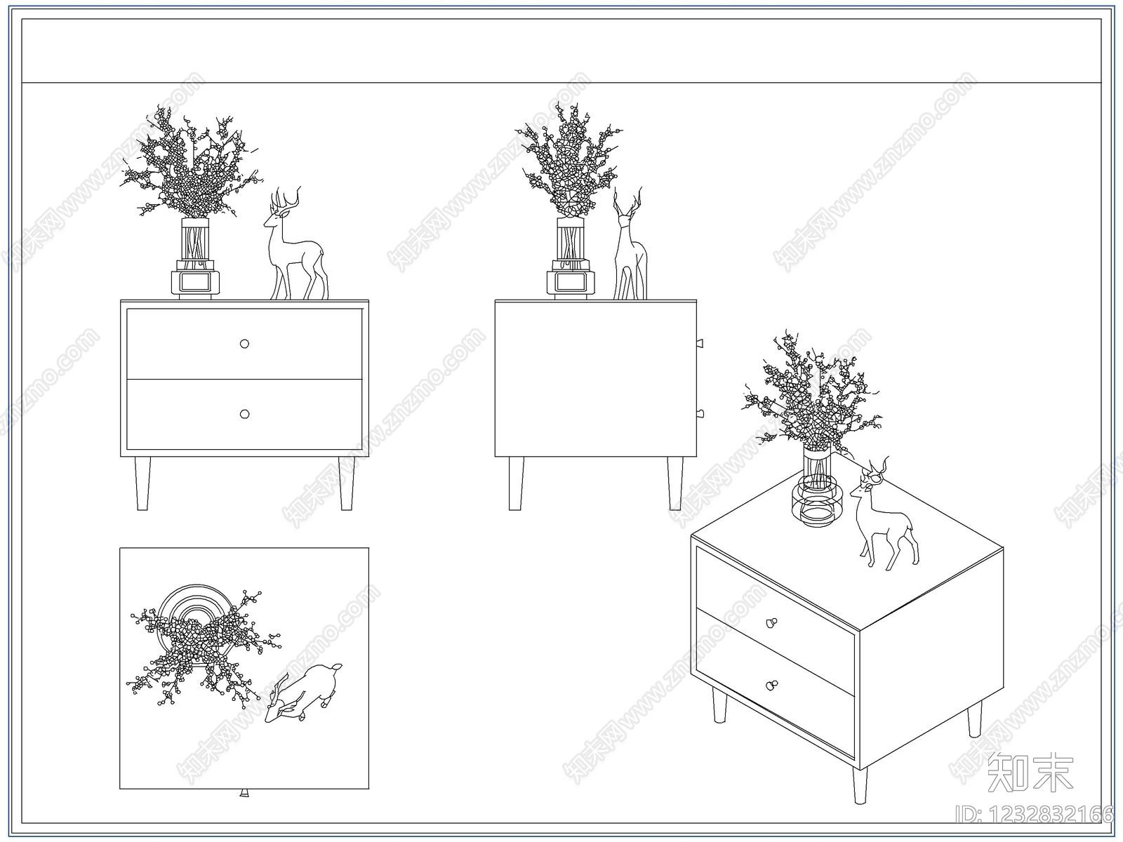 柜子cad施工图下载【ID:1232832166】