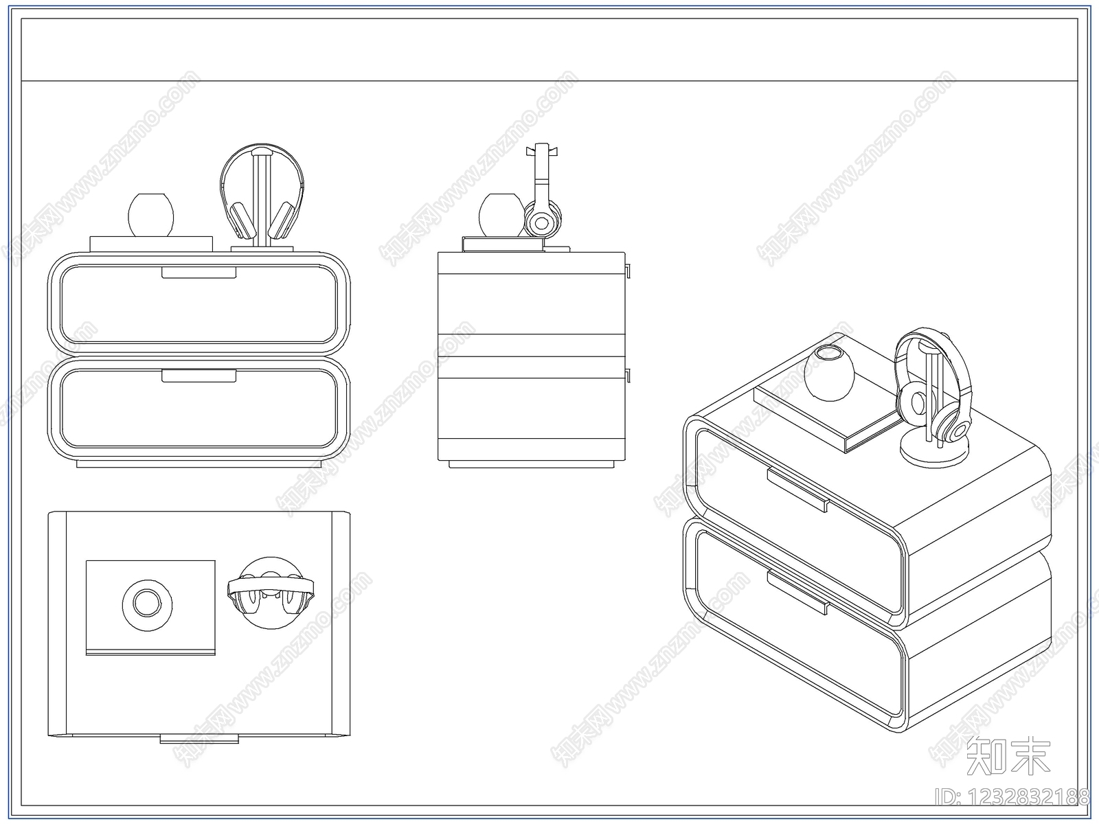 柜子cad施工图下载【ID:1232832188】