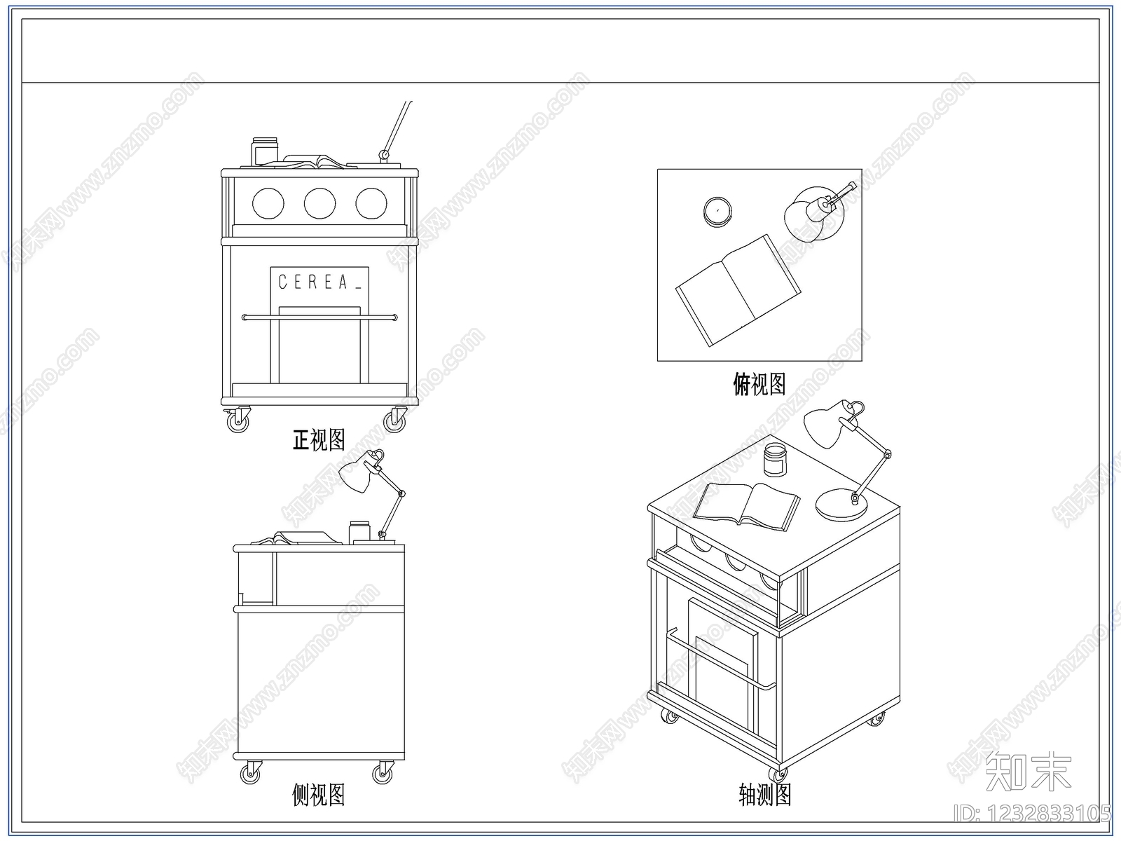 柜子cad施工图下载【ID:1232833105】