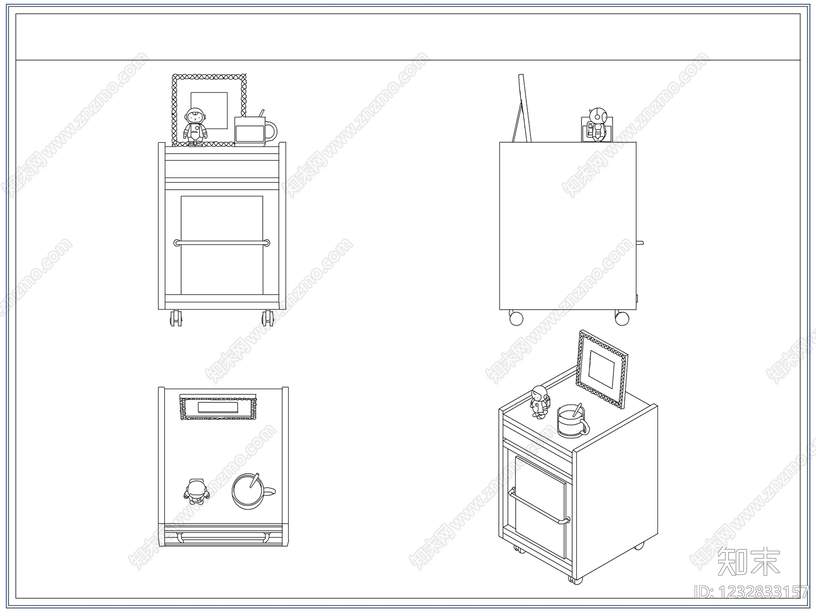 柜子cad施工图下载【ID:1232833157】