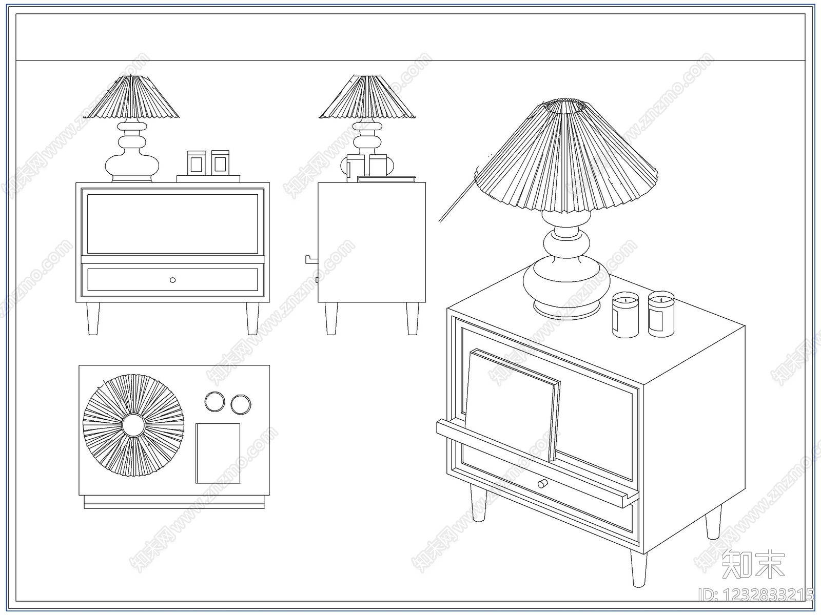 柜子cad施工图下载【ID:1232833215】